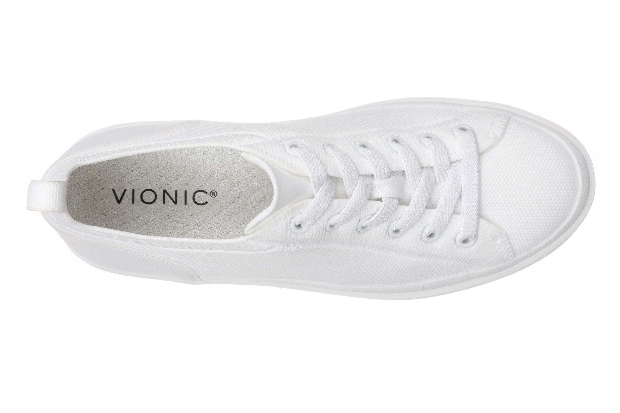 Vionic Winny Knit Women's Comfortable Orthotic Arch Support Knit Sneaker - White - Top