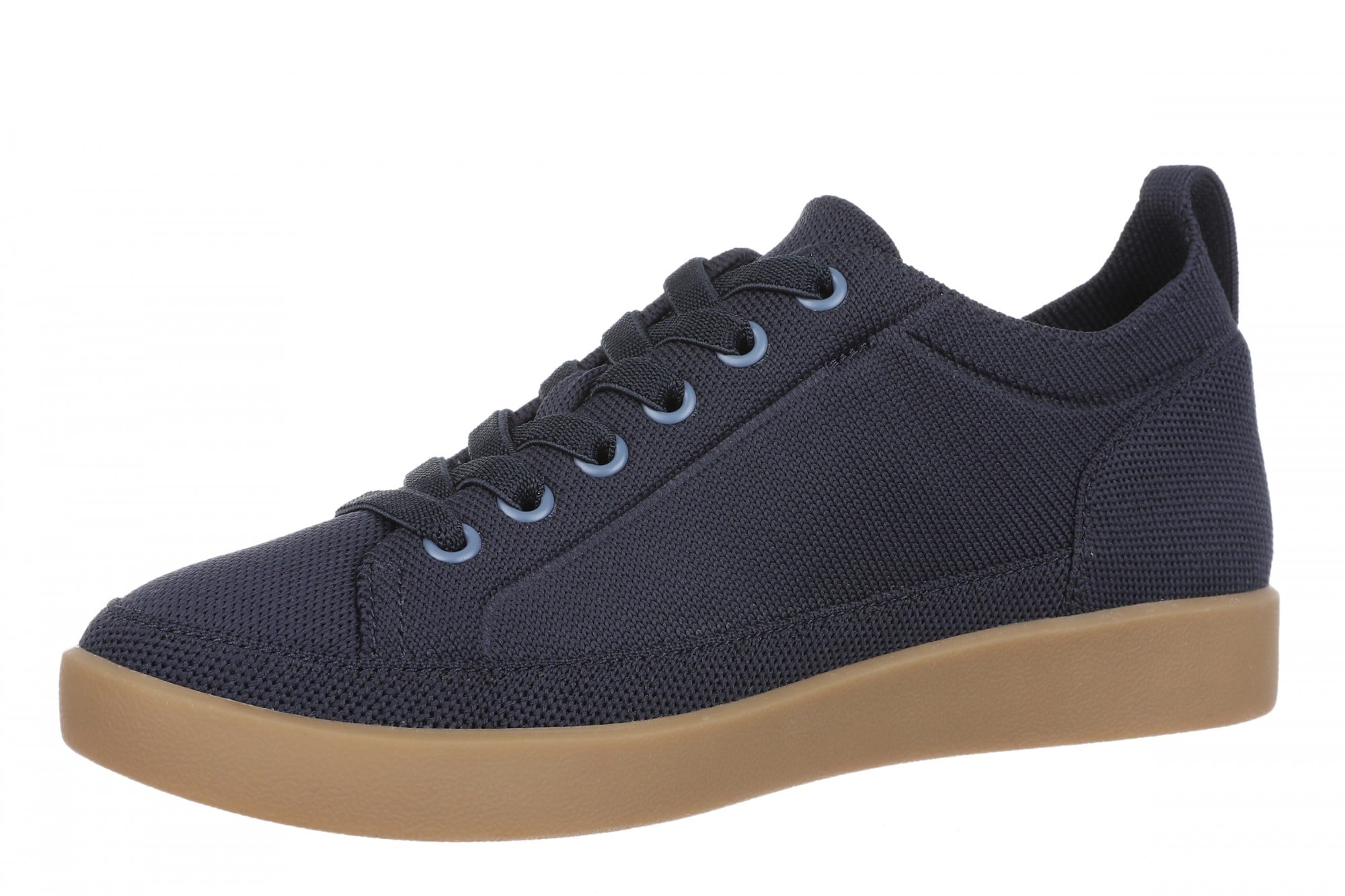 Vionic Winny Knit Women's Comfortable Orthotic Arch Support Knit Sneaker - Navy Blazer - Left angle