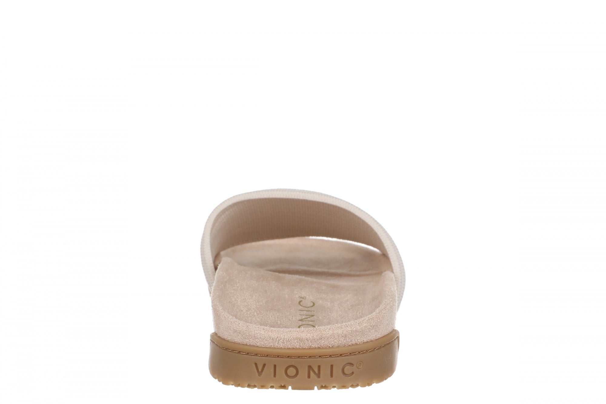 Vionic Evie Knit Women's Slide Arch Supportive Sandal - Cream - Back