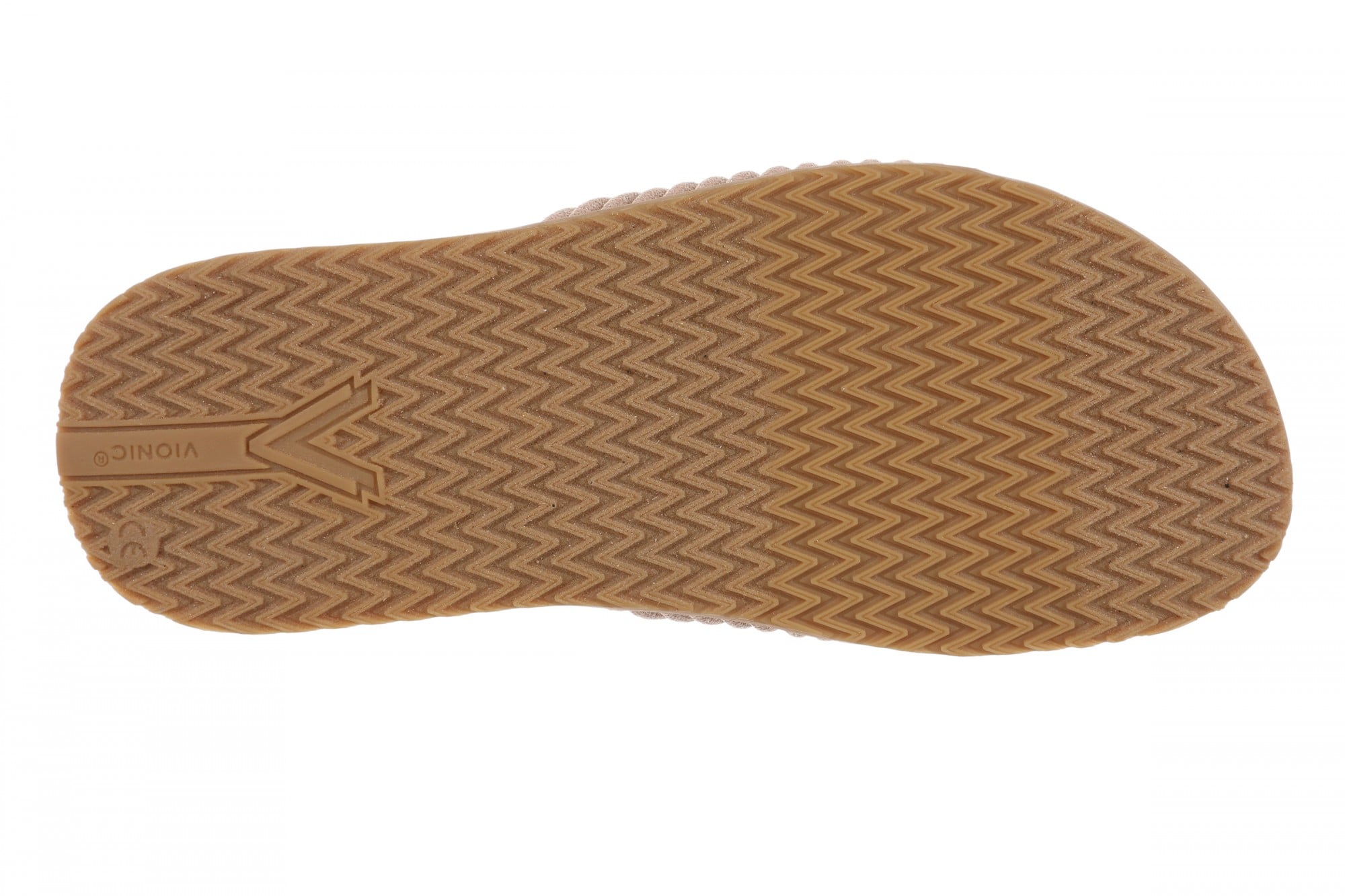 Vionic Evie Knit Women's Comfortable Supportive Slide Sandal - Rugby Tan/gold - Bottom