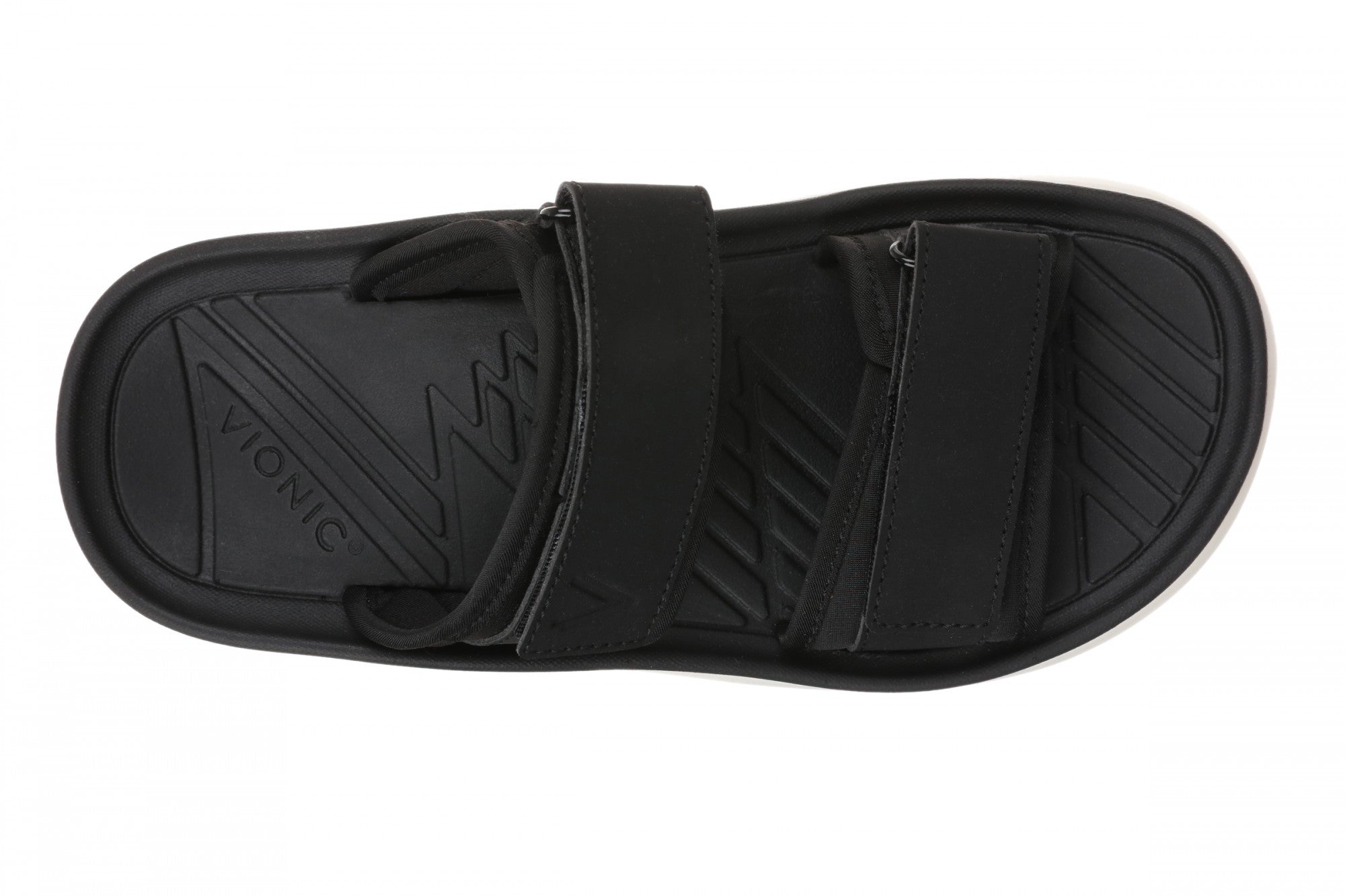 Vionic Renewal - Adjustable Recovery Slide - Women's and Men's Unisex Orthotic Arch Support Comfort Recovery Sandals - Black - Top