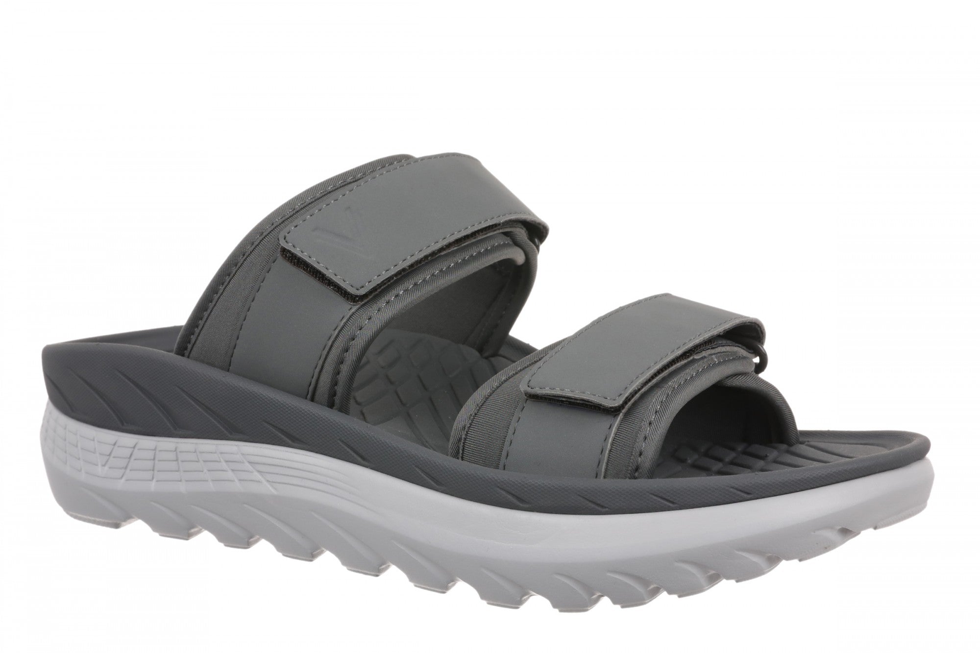 Vionic Renewal - Adjustable Recovery Slide - Women's and Men's Unisex Orthotic Arch Support Comfort Recovery Sandals in Slate Grey