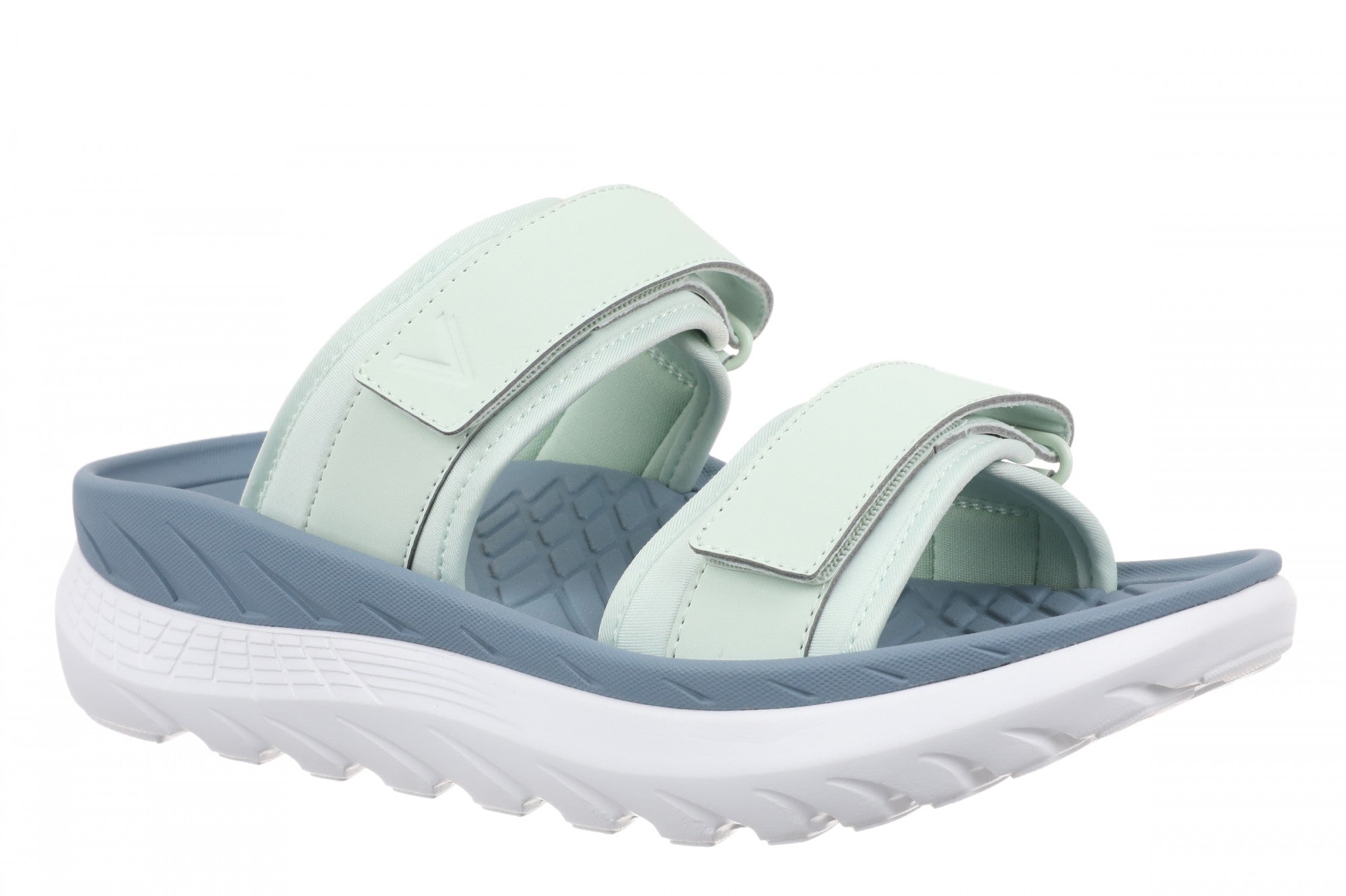 Vionic Renewal - Adjustable Recovery Slide - Women's and Men's Unisex Orthotic Arch Support Comfort Recovery Sandals - Mint Chip - Angle main