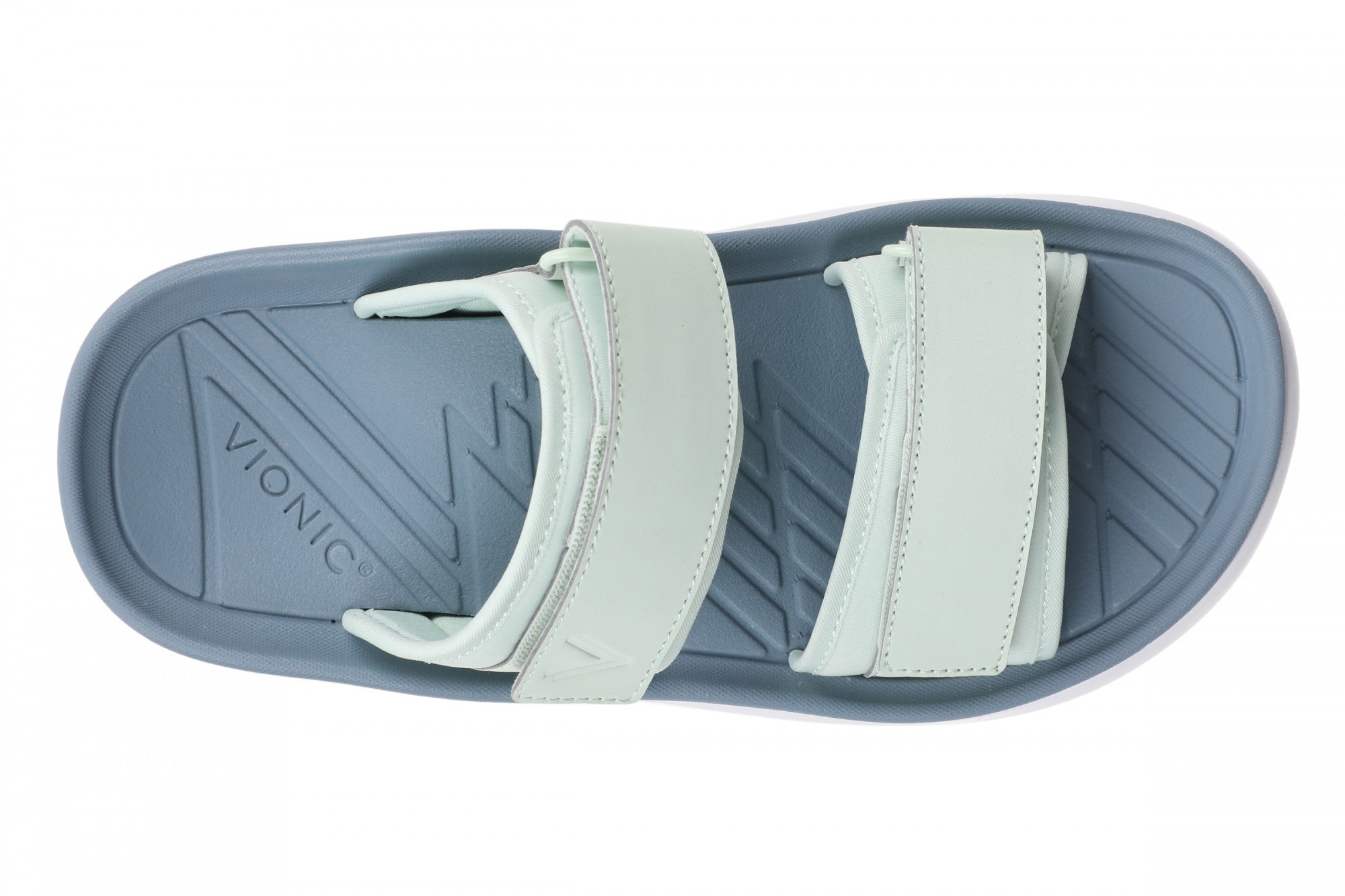 Vionic Renewal - Adjustable Recovery Slide - Women's and Men's Unisex Orthotic Arch Support Comfort Recovery Sandals - Mint Chip - Top