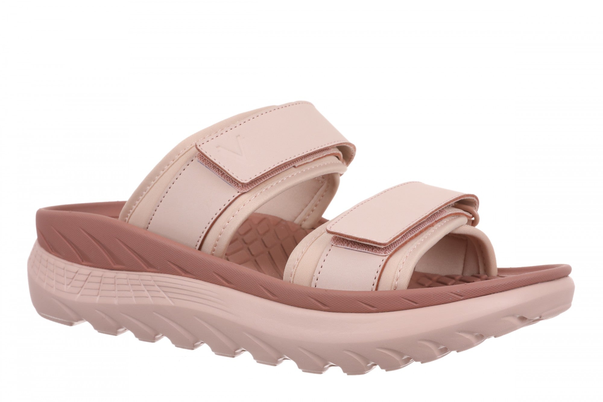 Vionic Renewal - Adjustable Recovery Slide - Women's and Men's Unisex Orthotic Arch Support Comfort Recovery Sandals - Cameo Rose - Angle main