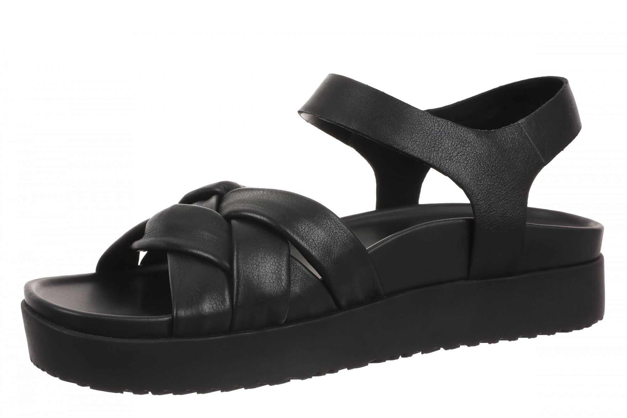 Vionic Rosa Women's Platform Slide Sandal - Black - Left angle