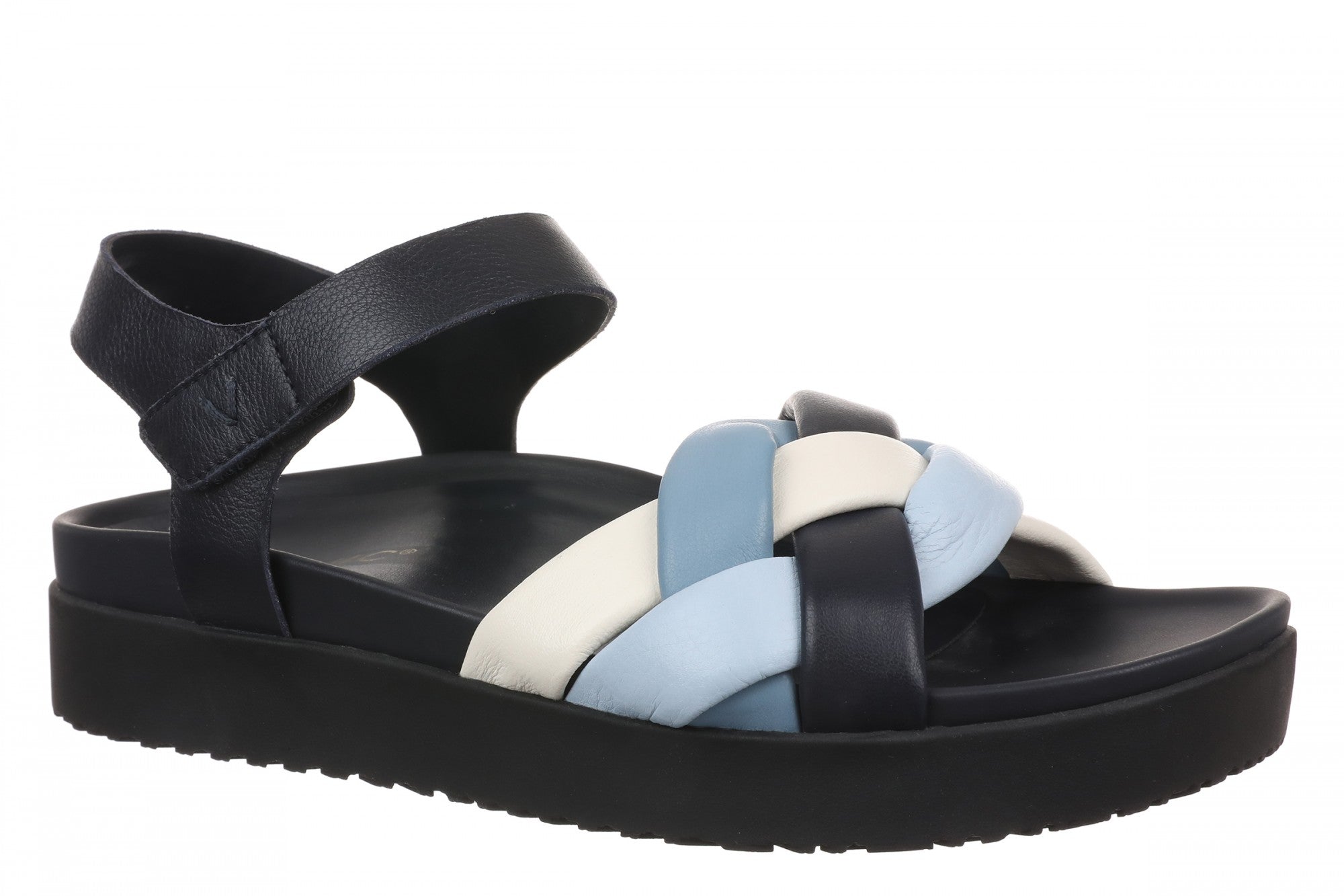 Vionic Rosa Women's Platform Slide Sandal - Navy Multi - Angle main