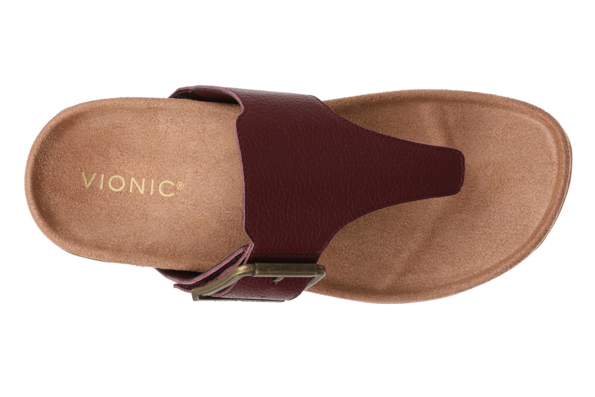 Vionic Emma Women's Thong Sandal with Arch Support - Cherry Jubilee - Top