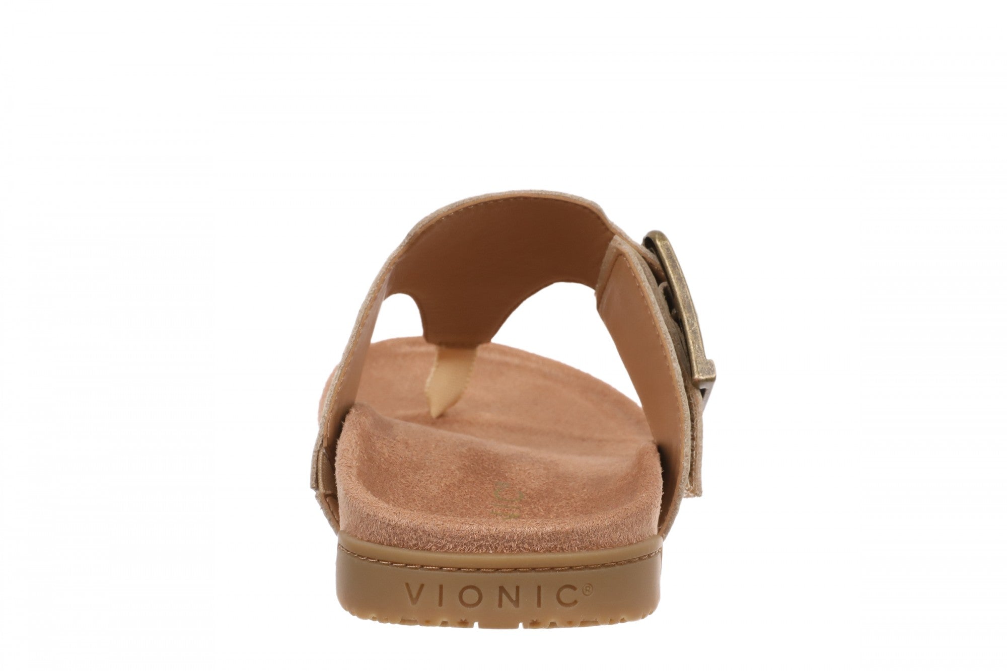 Vionic Emma Women's Thong Sandal with Arch Support - Gold - Back