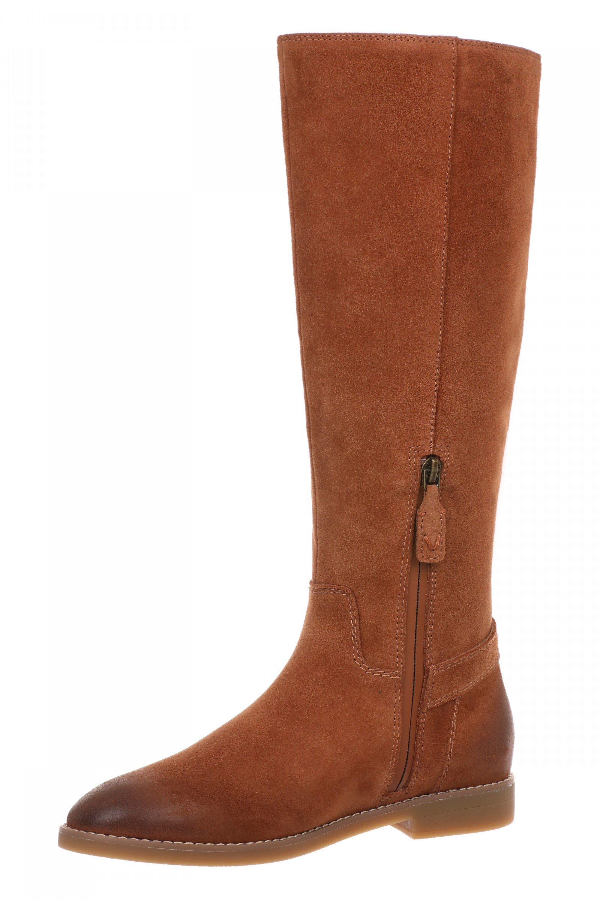 Vionic Rochelle Women's Comfortable Orthotic Tall Boot with Arch Support and Cushioning - Tan - Left angle