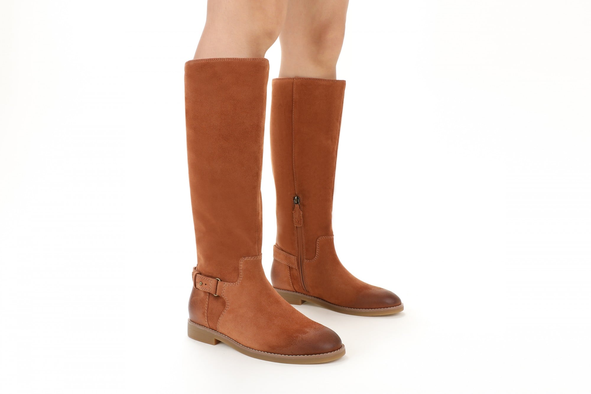 Vionic Rochelle Women's Comfortable Orthotic Tall Boot with Arch Support and Cushioning - Tan - Lifestyle
