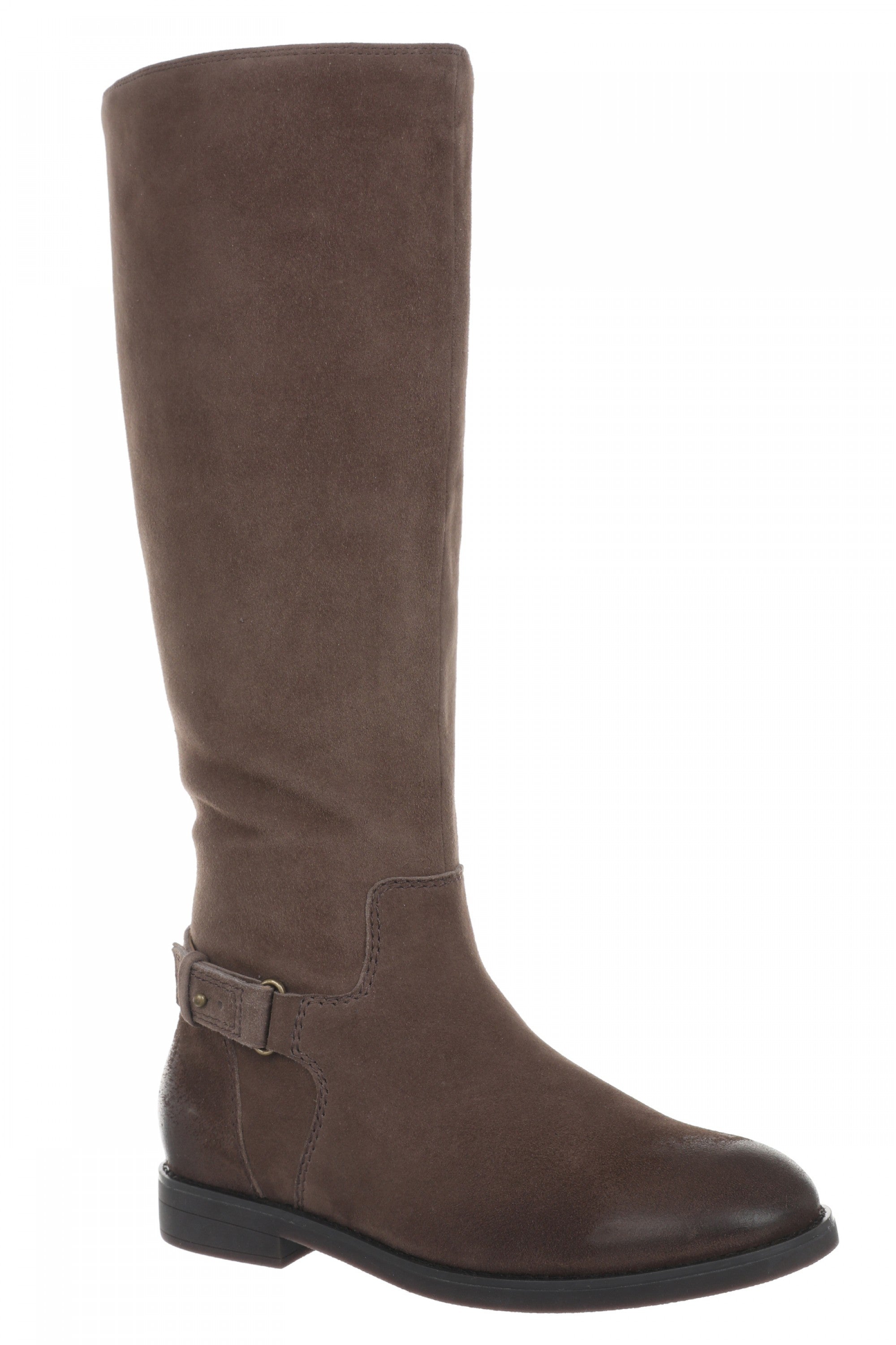 Vionic Rochelle Women's Comfortable Orthotic Tall Boot with Arch Support and Cushioning - Driftwood - Angle main