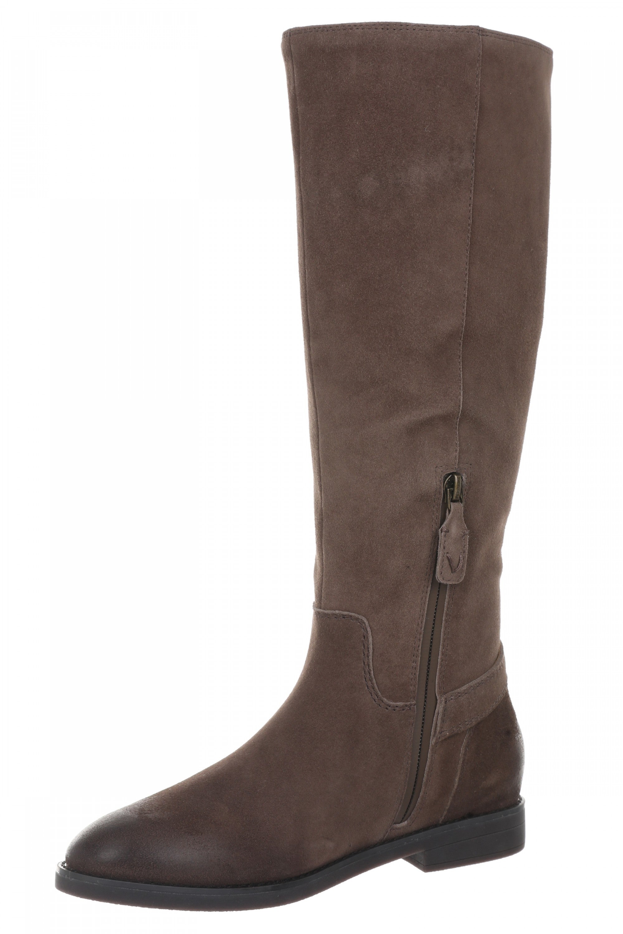 Vionic Rochelle Women's Comfortable Orthotic Tall Boot with Arch Support and Cushioning - Driftwood - Left angle