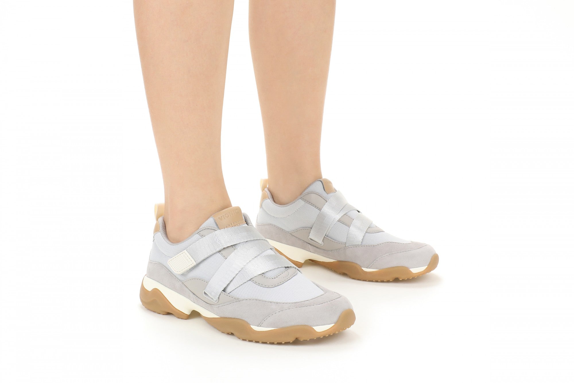 Vionic Walk Slim Gia Women's Comfortable Orthotic Arch Support Walking Sneaker - Vapor Grey - Lifestyle