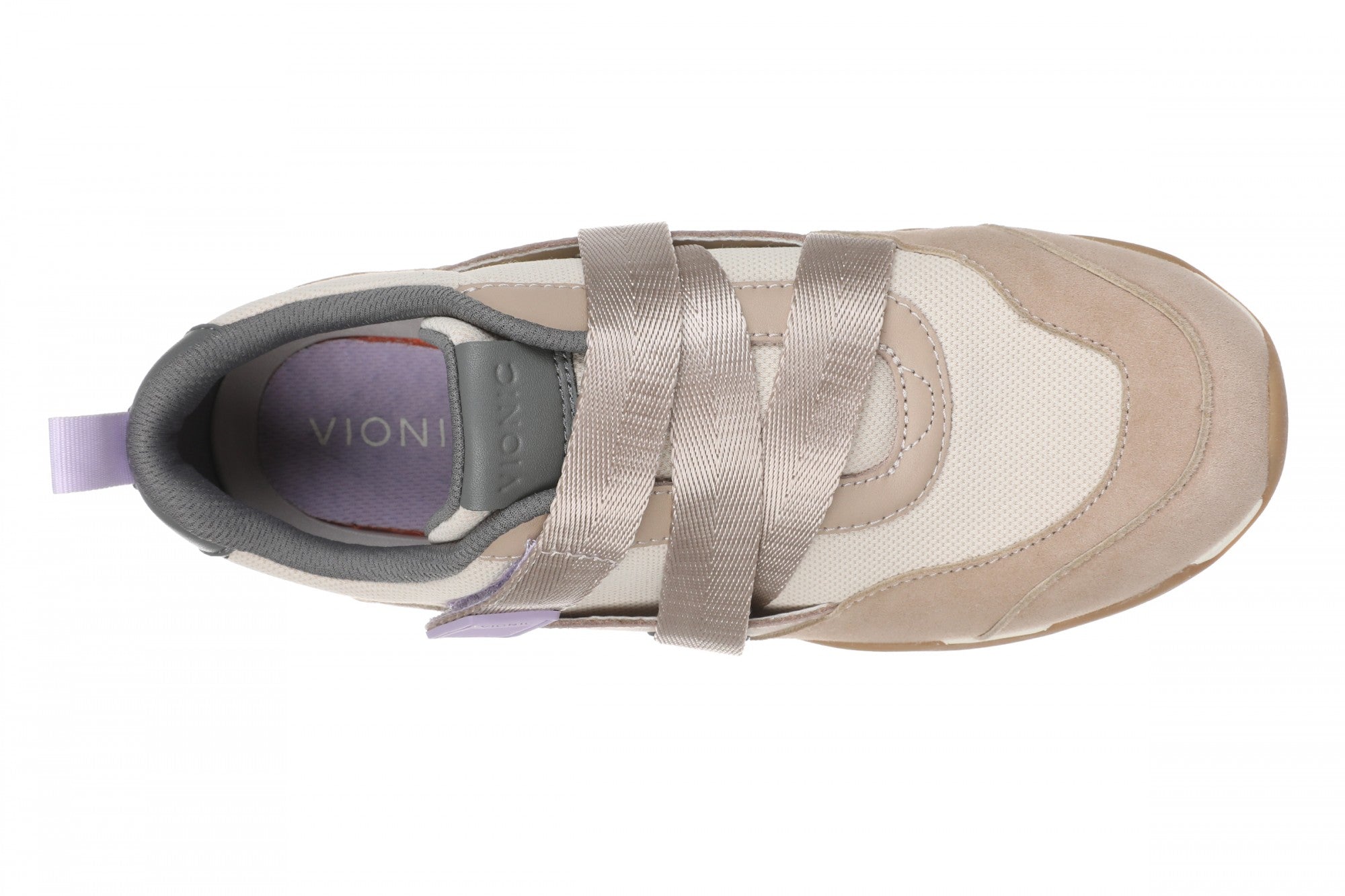 Vionic Walk Slim Gia Women's Comfortable Orthotic Arch Support Walking Sneaker - Parchment - Top
