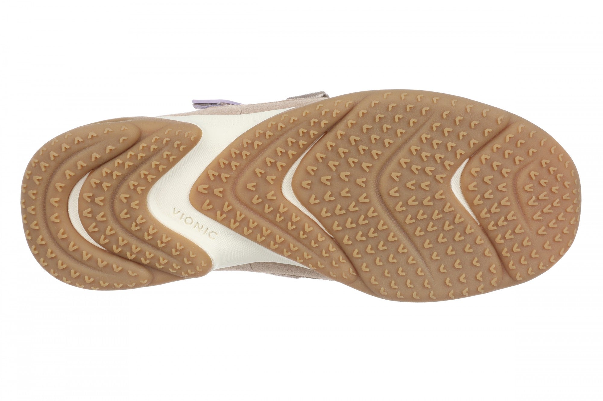 Vionic Walk Slim Gia Women's Comfortable Orthotic Arch Support Walking Sneaker - Parchment - Bottom