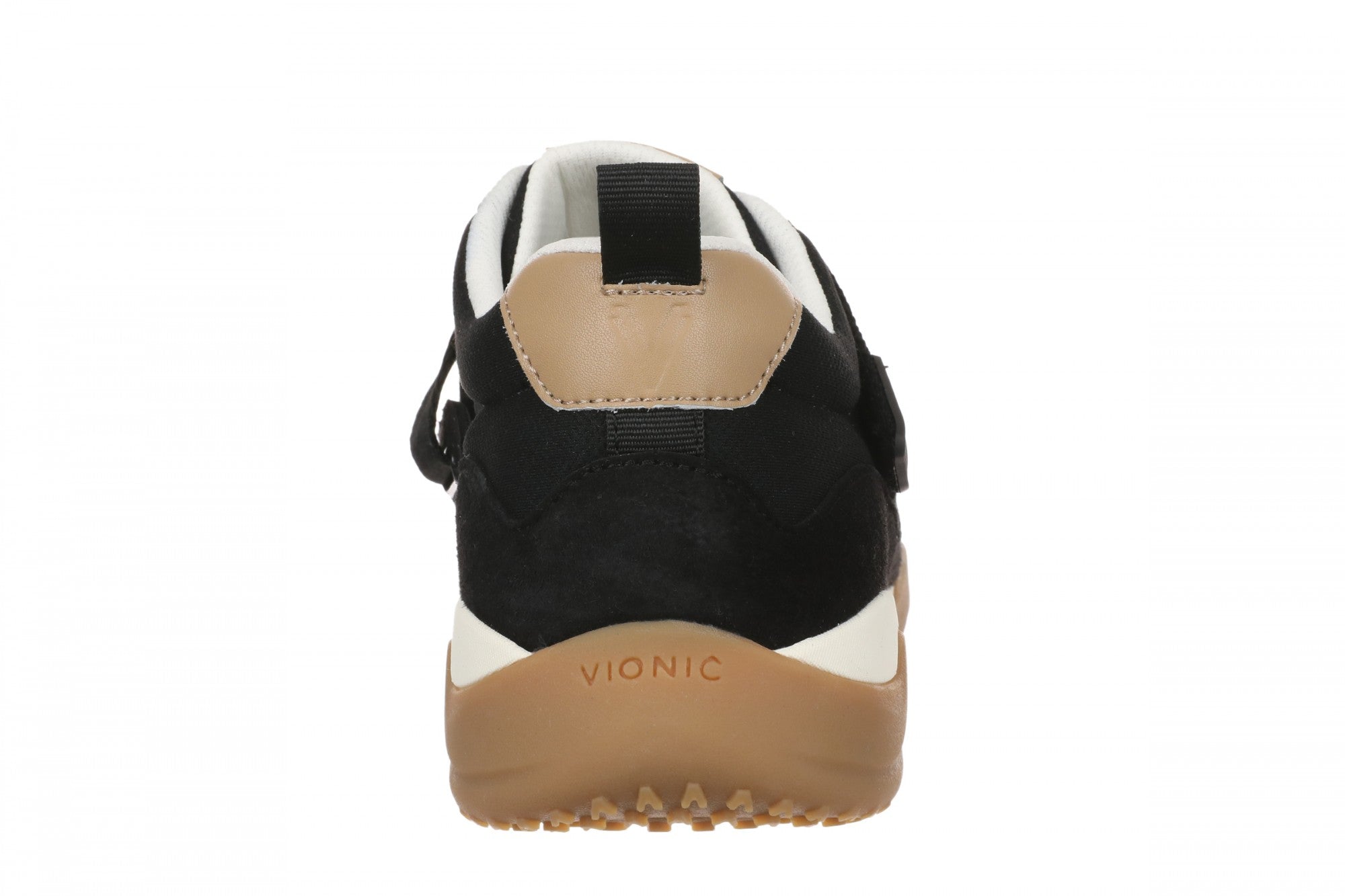 Vionic Walk Slim Gia Women's Comfortable Orthotic Arch Support Walking Sneaker - Black - Back