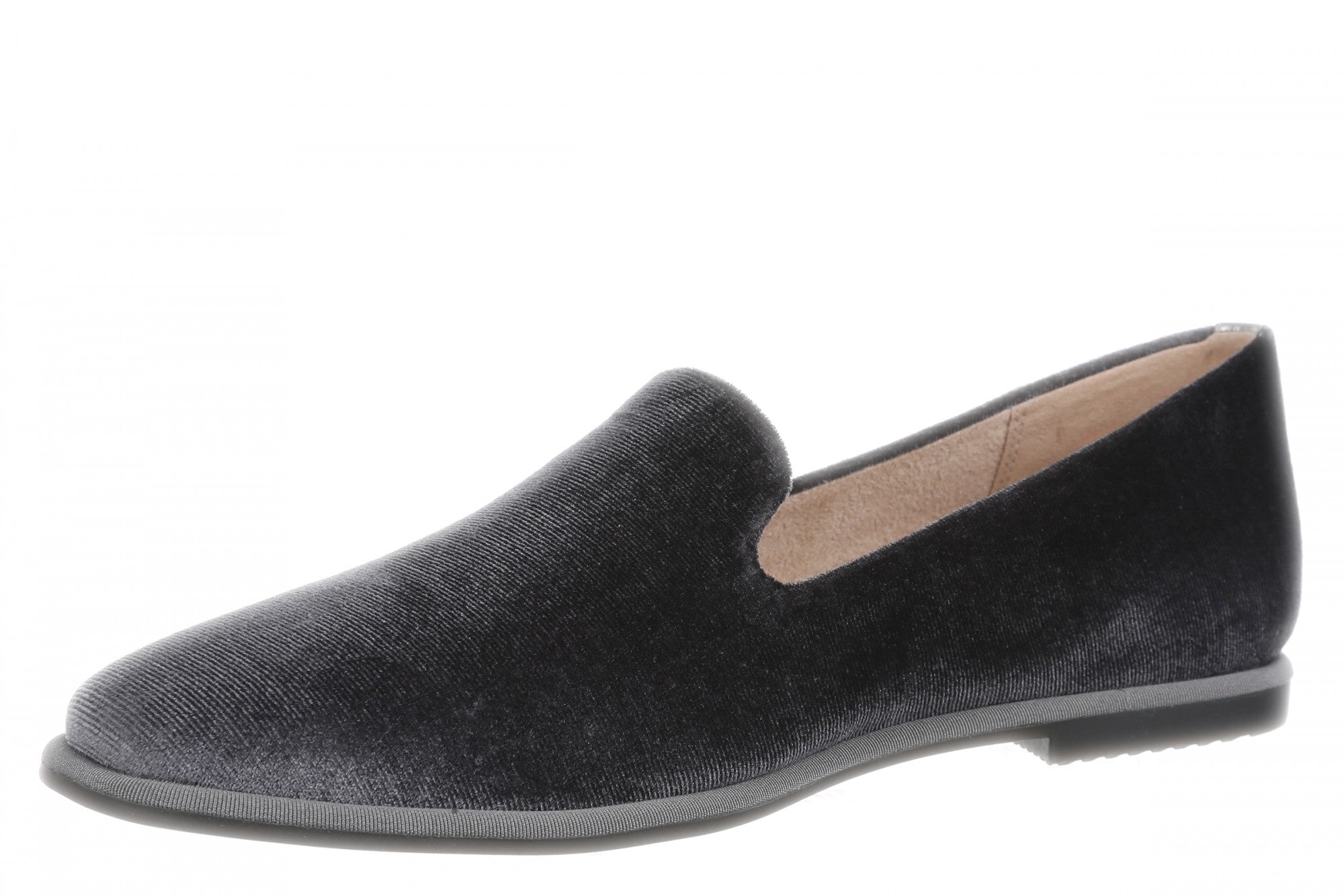 Vionic Willa 2.0 Women's Comfortable Orthotic Slip-On Loafers with Arch Support - Slate Grey - Left angle