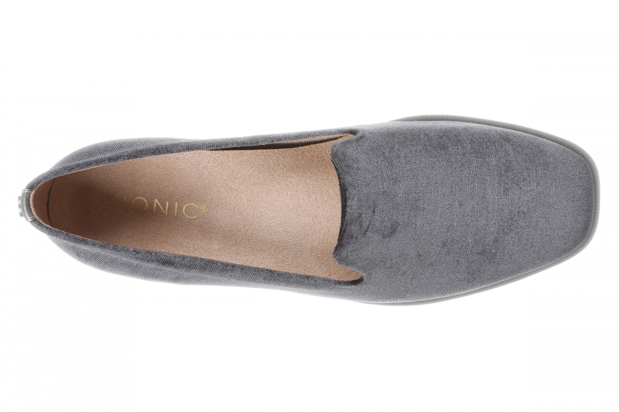 Vionic Willa 2.0 Women's Comfortable Orthotic Slip-On Loafers with Arch Support - Slate Grey - Top
