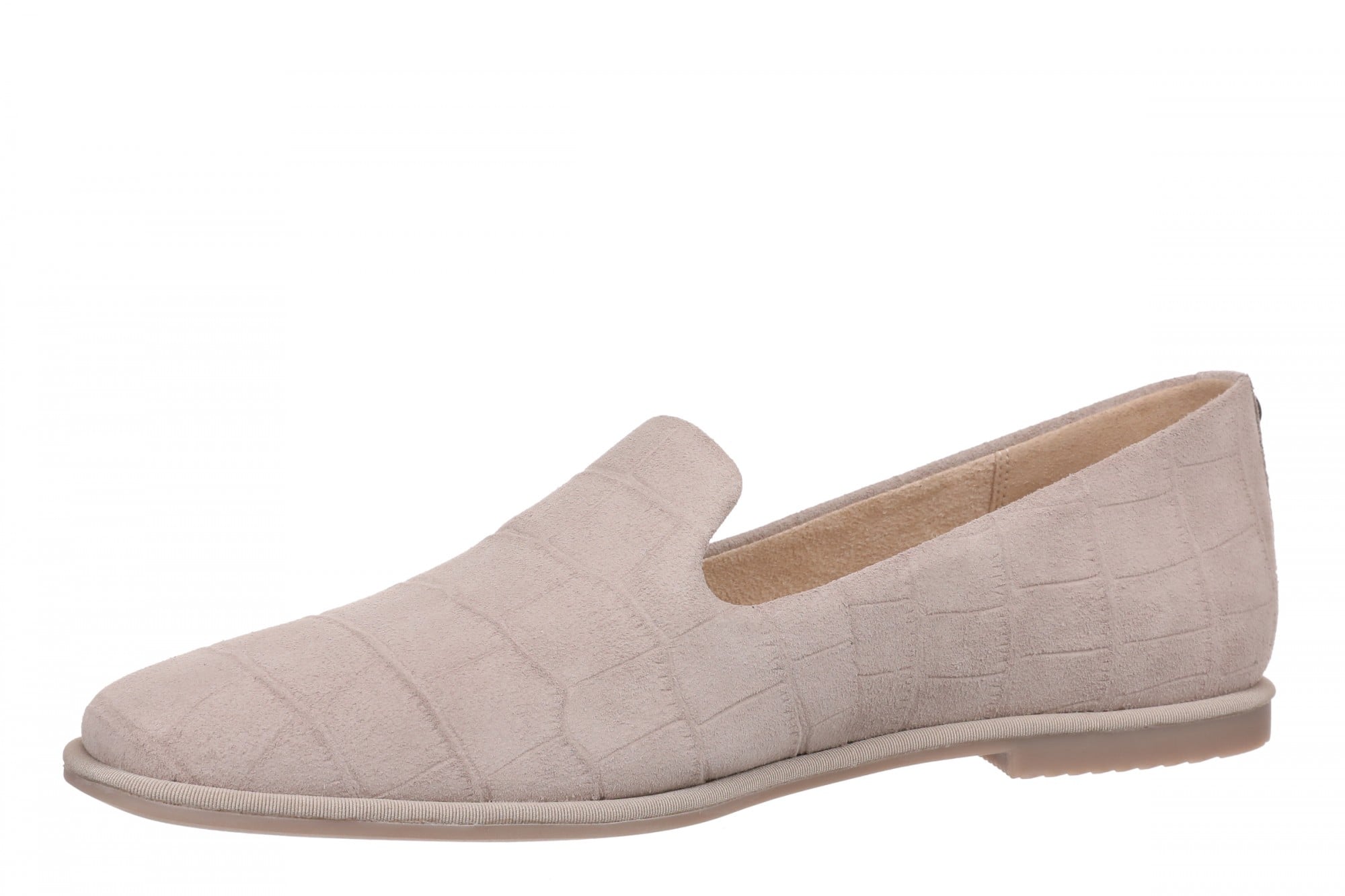 Vionic Willa 2.0 Women's Comfortable Orthotic Slip-On Loafers with Arch Support - Cobblestone - Left angle