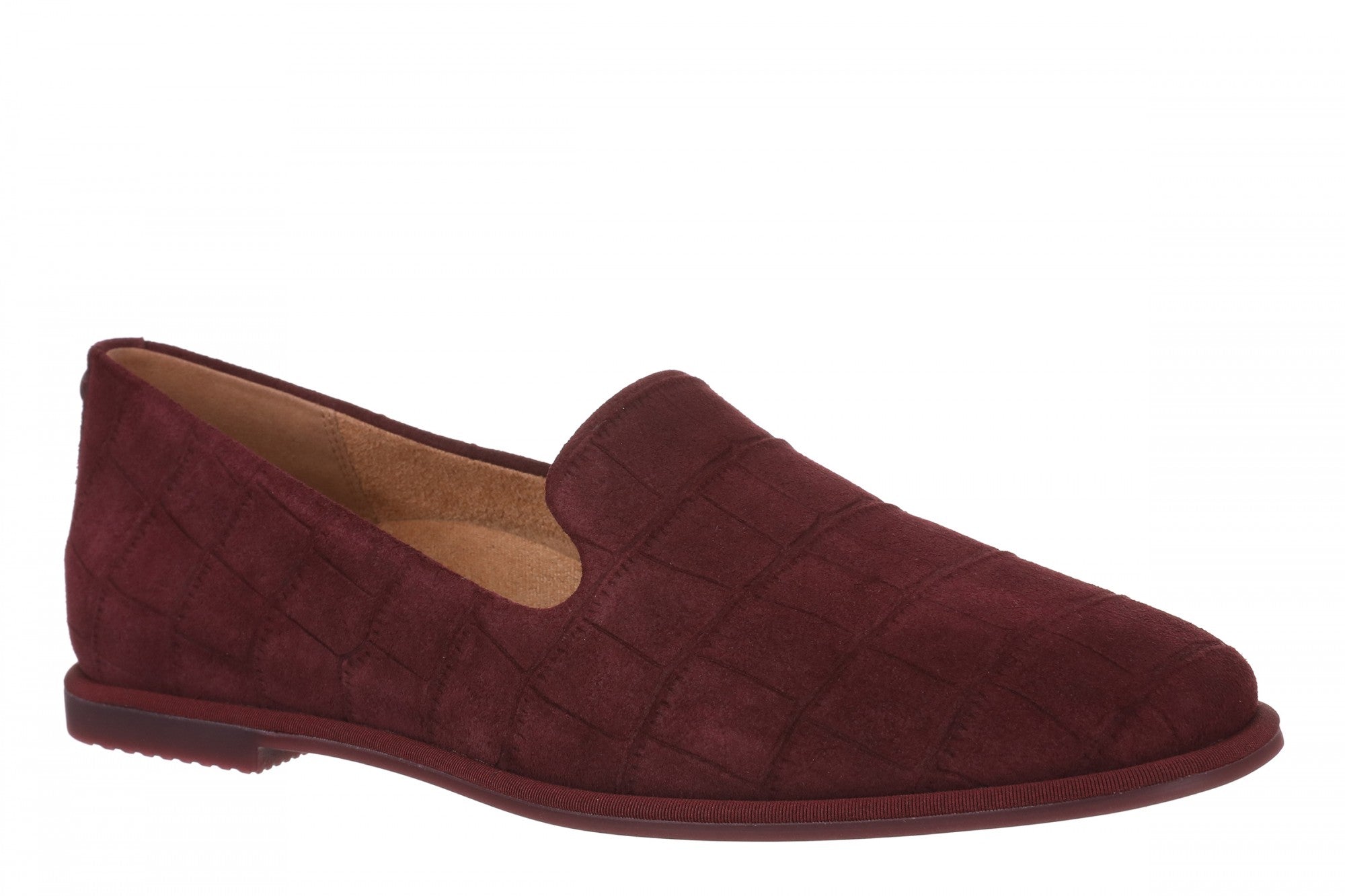 Vionic Willa 2.0 Women's Comfortable Orthotic Slip-On Loafers with Arch Support - Cherry Jubilee - Angle main