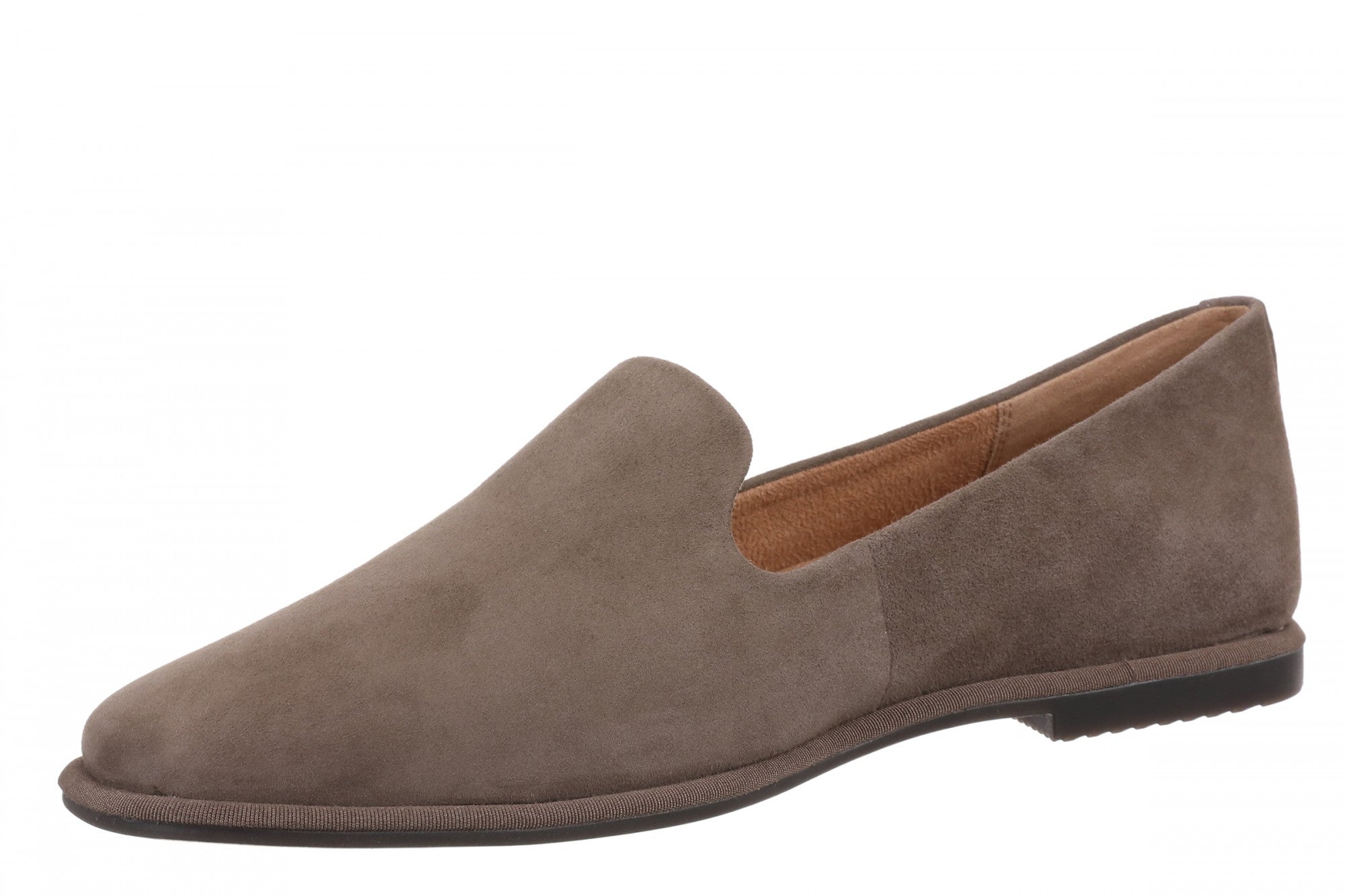 Vionic Willa 2.0 Women's Comfortable Orthotic Slip-On Loafers with Arch Support - Driftwood - Left angle