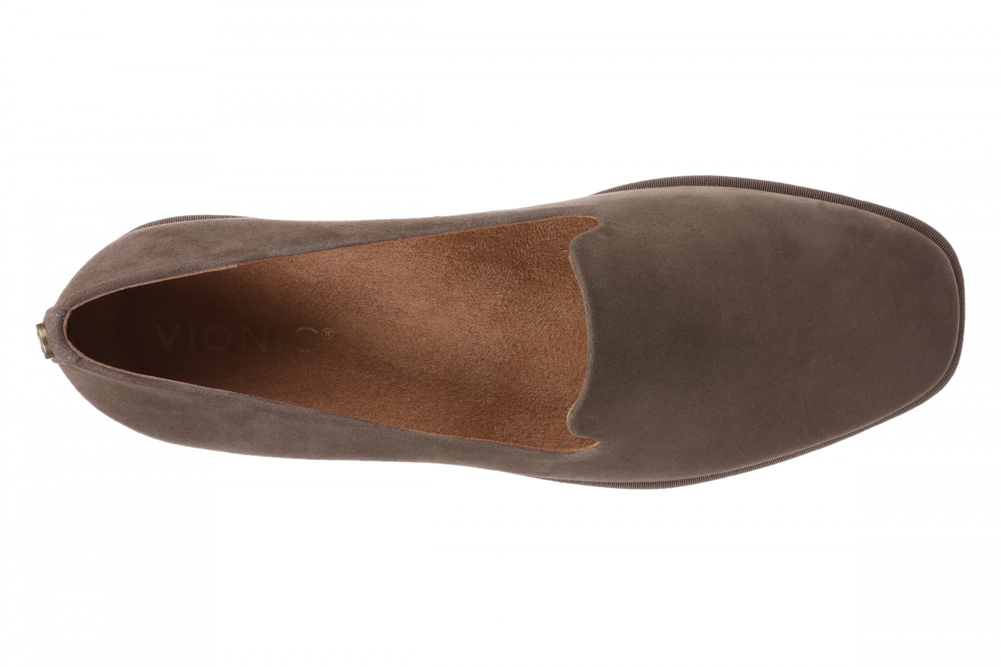 Vionic Willa 2.0 Women's Comfortable Orthotic Slip-On Loafers with Arch Support - Driftwood - Top