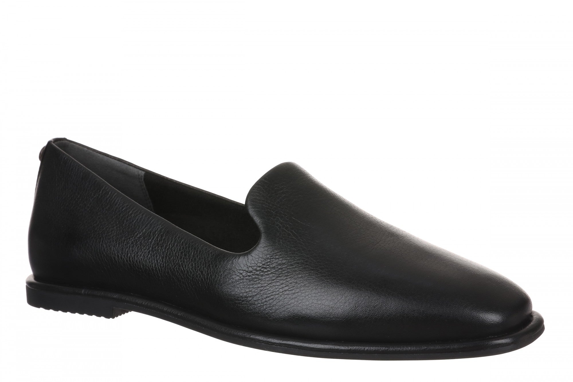 Vionic Willa 2.0 Women's Comfortable Orthotic Slip-On Loafers with Arch Support in Black Leather