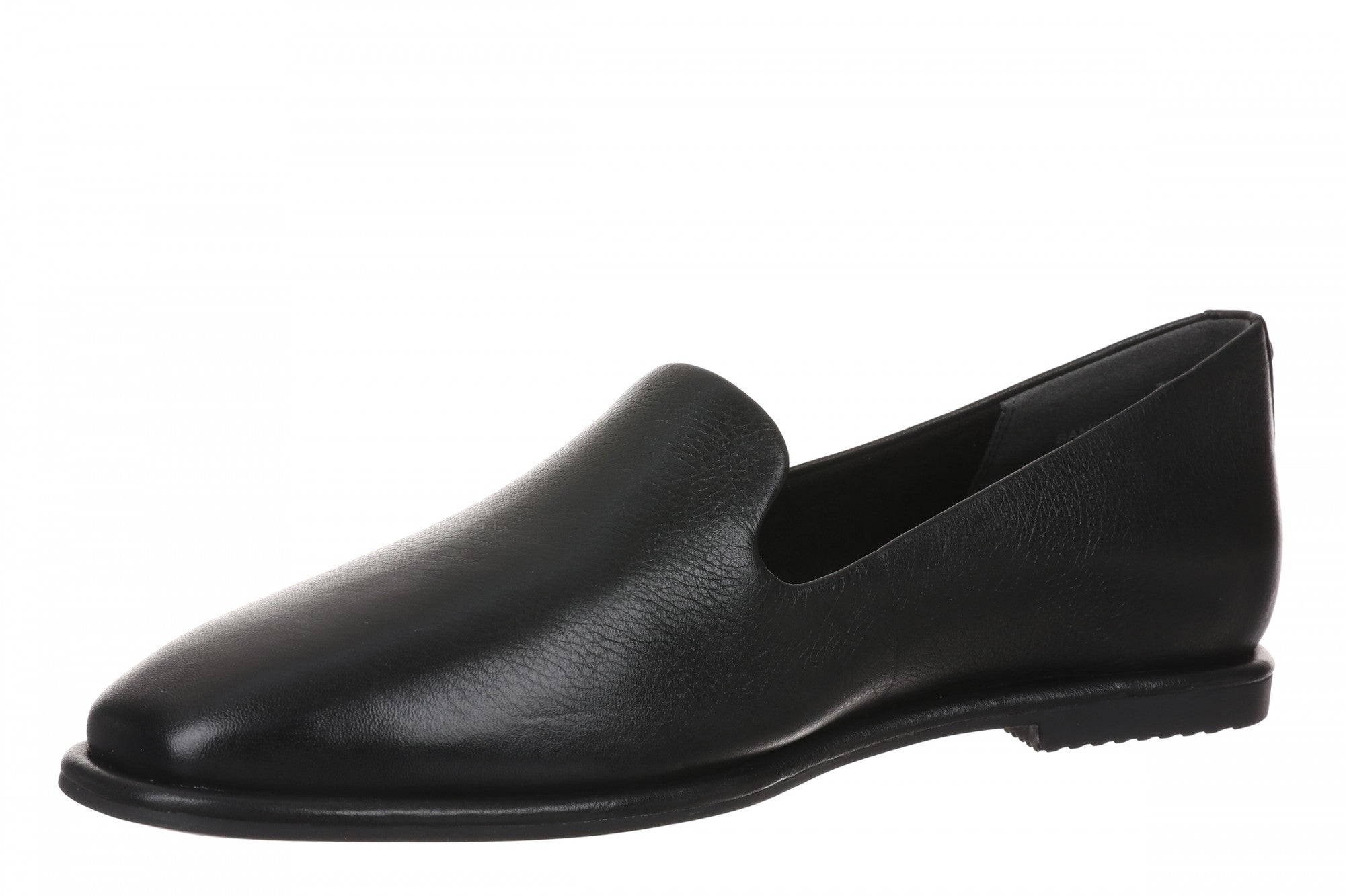 Vionic Willa 2.0 Women's Comfortable Orthotic Slip-On Loafers with Arch Support - Black Leather - Left angle