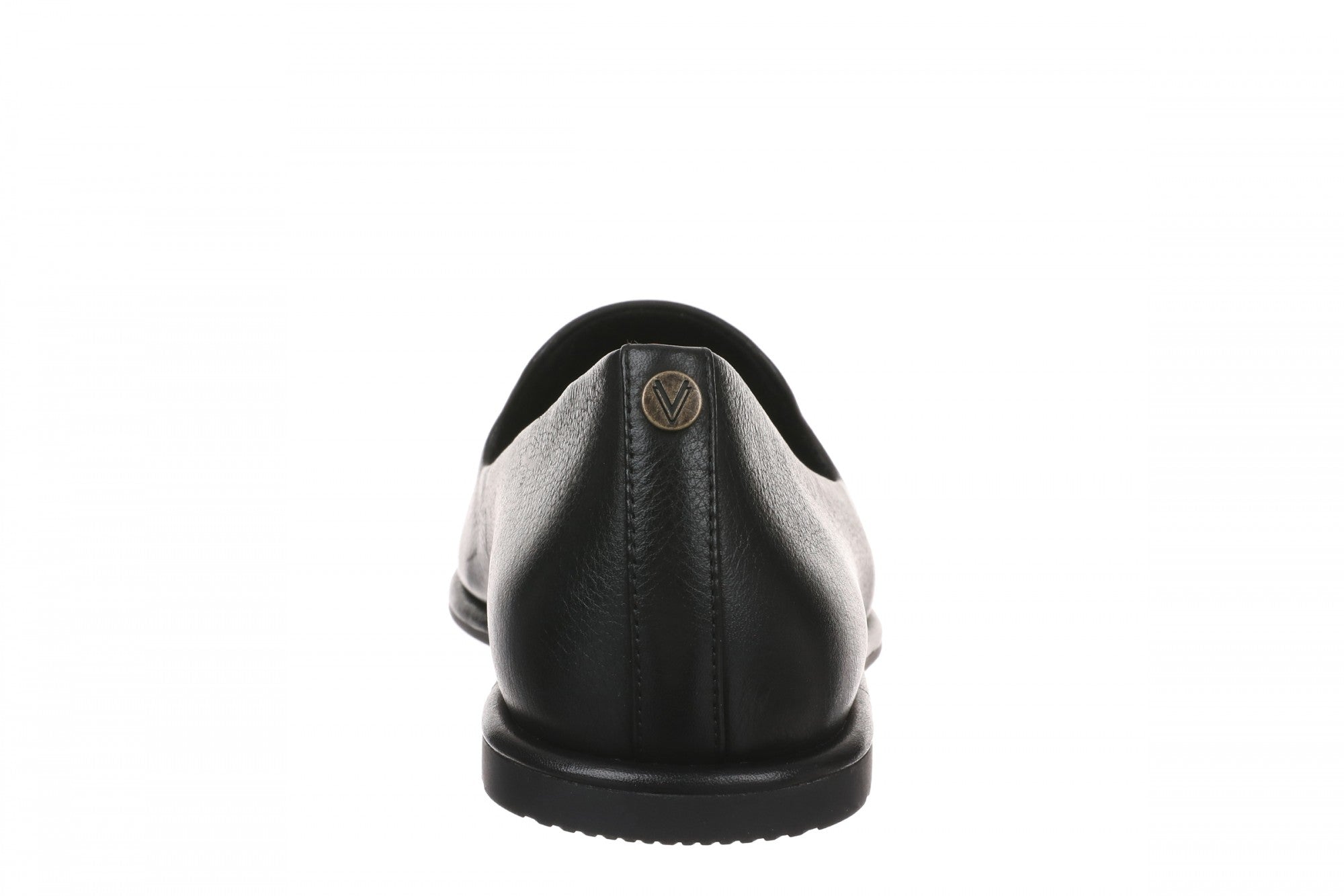 Vionic Willa 2.0 Women's Comfortable Orthotic Slip-On Loafers with Arch Support - Black Leather - Back