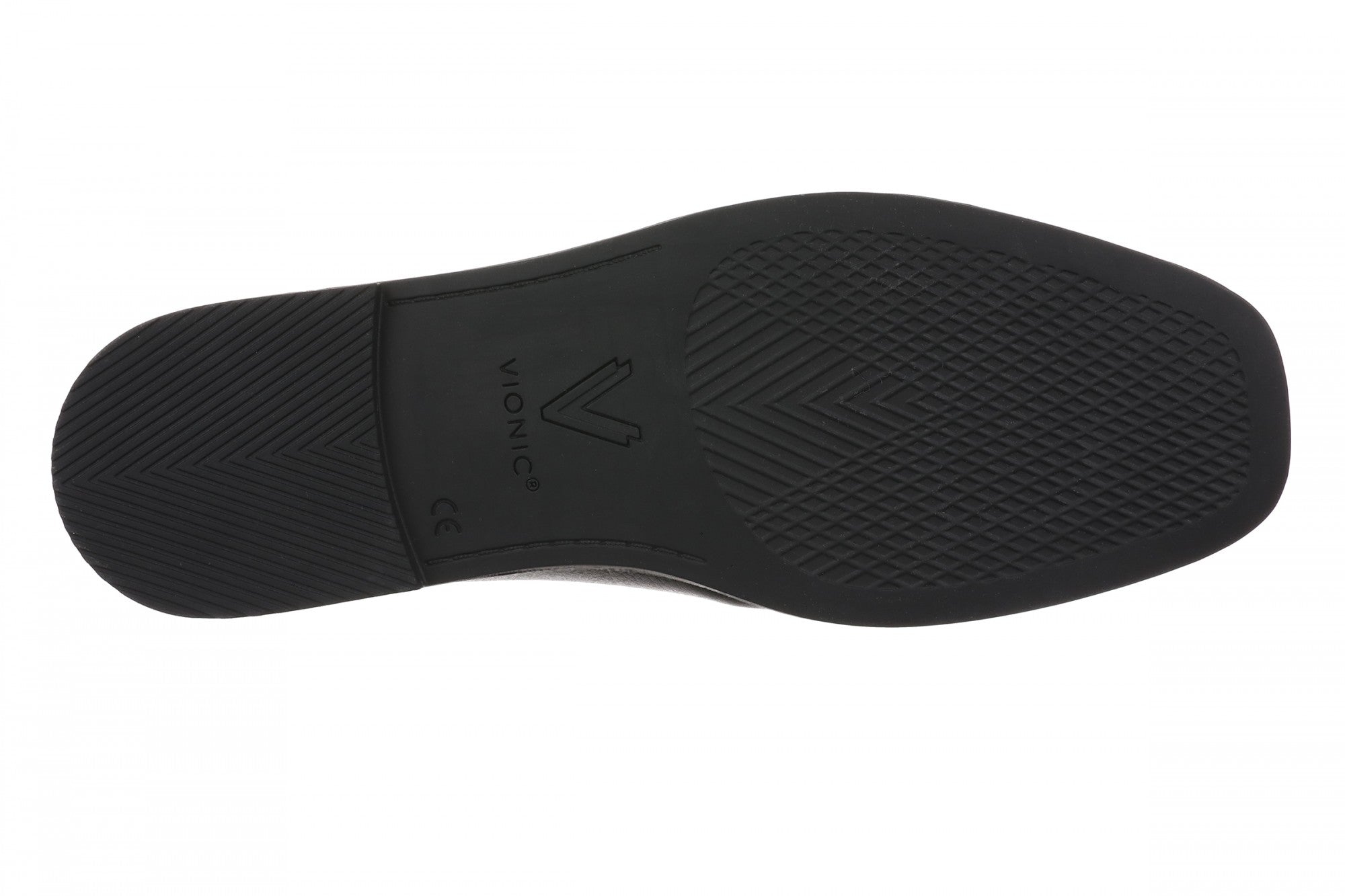 Vionic Willa 2.0 Women's Comfortable Orthotic Slip-On Loafers with Arch Support - Black Leather - Bottom