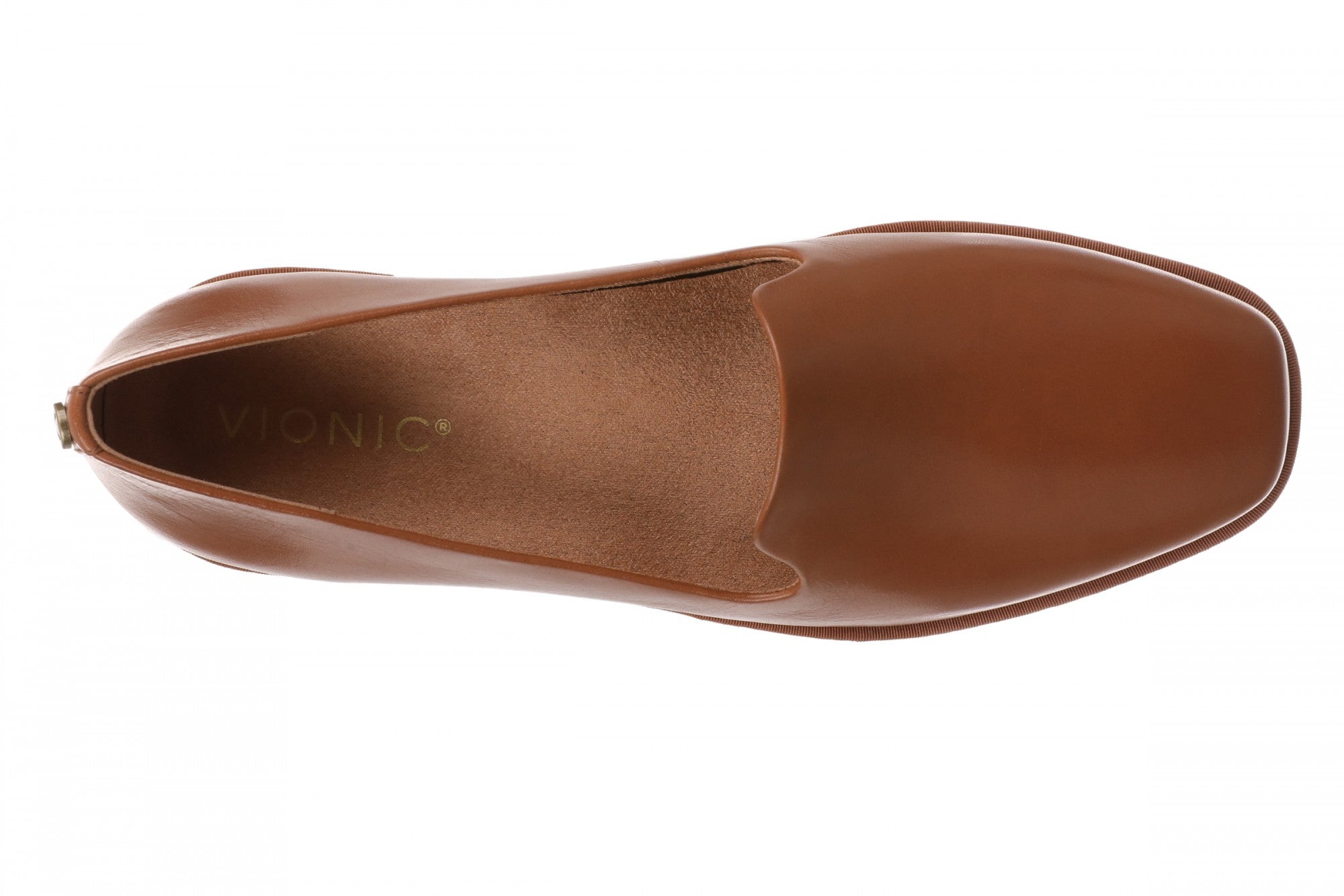 Vionic Willa 2.0 Women's Comfortable Orthotic Slip-On Loafers with Arch Support - Tan - Top