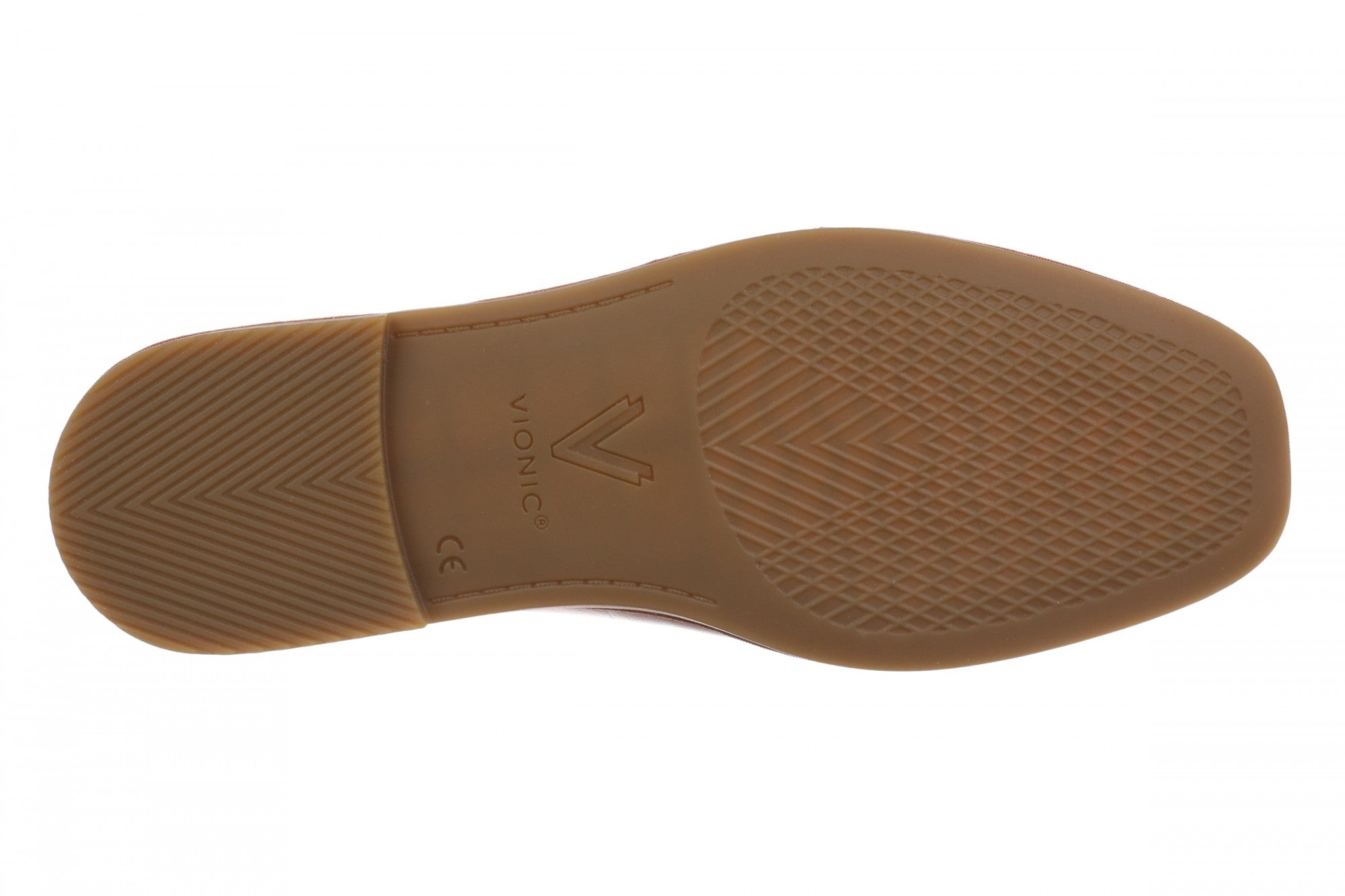 Vionic Willa 2.0 Women's Comfortable Orthotic Slip-On Loafers with Arch Support - Tan - Bottom