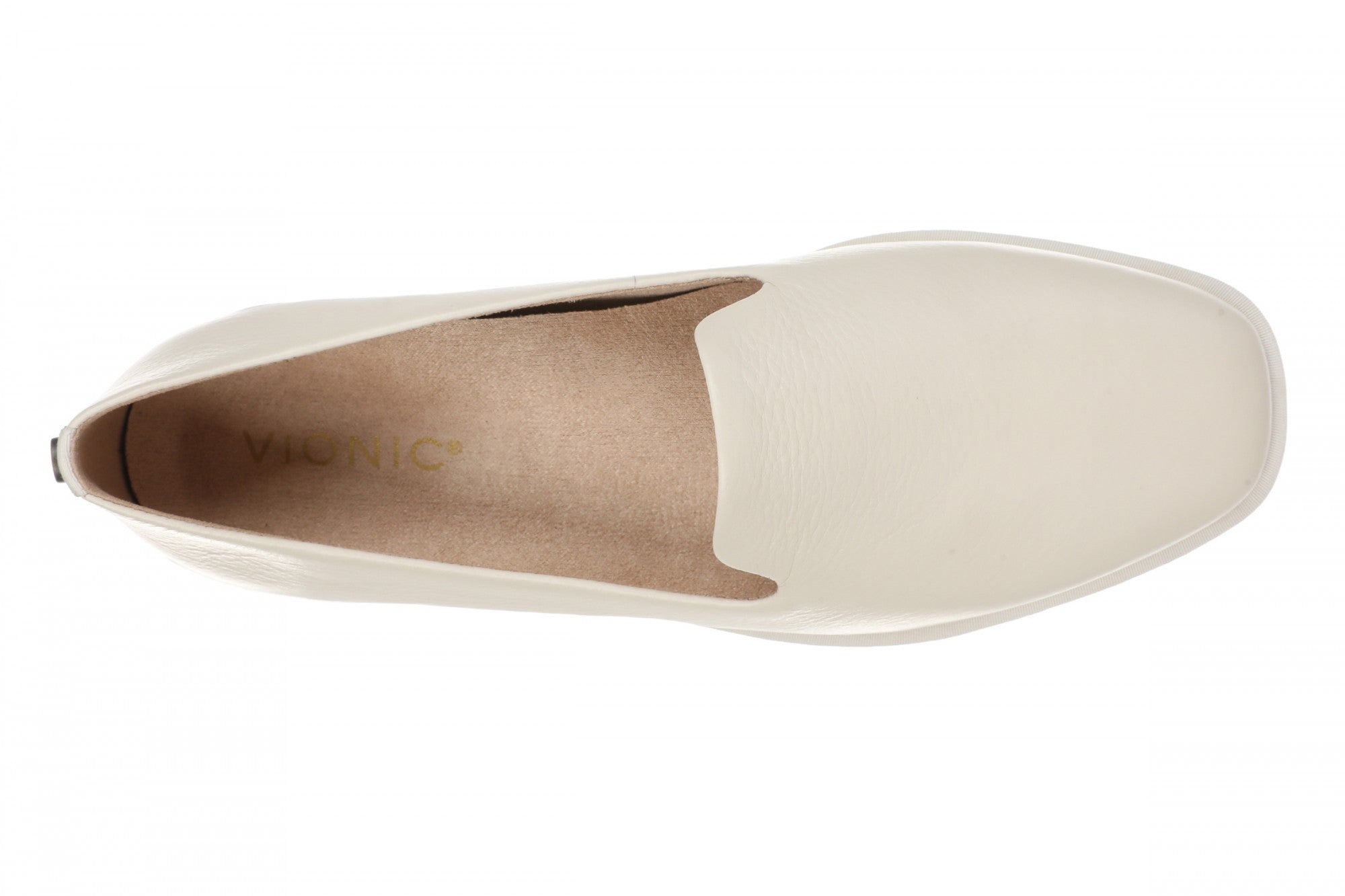 Vionic Willa 2.0 Women's Comfortable Orthotic Slip-On Loafers with Arch Support - Ivory - Top
