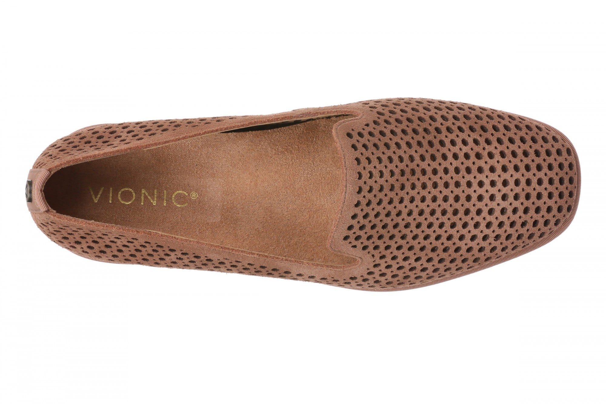 Vionic Willa 2.0 Women's Comfortable Orthotic Slip-On Loafers with Arch Support - Mocha Mousse - Top