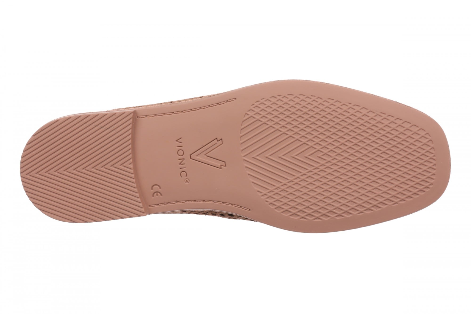 Vionic Willa 2.0 Women's Comfortable Orthotic Slip-On Loafers with Arch Support - Mocha Mousse - Bottom