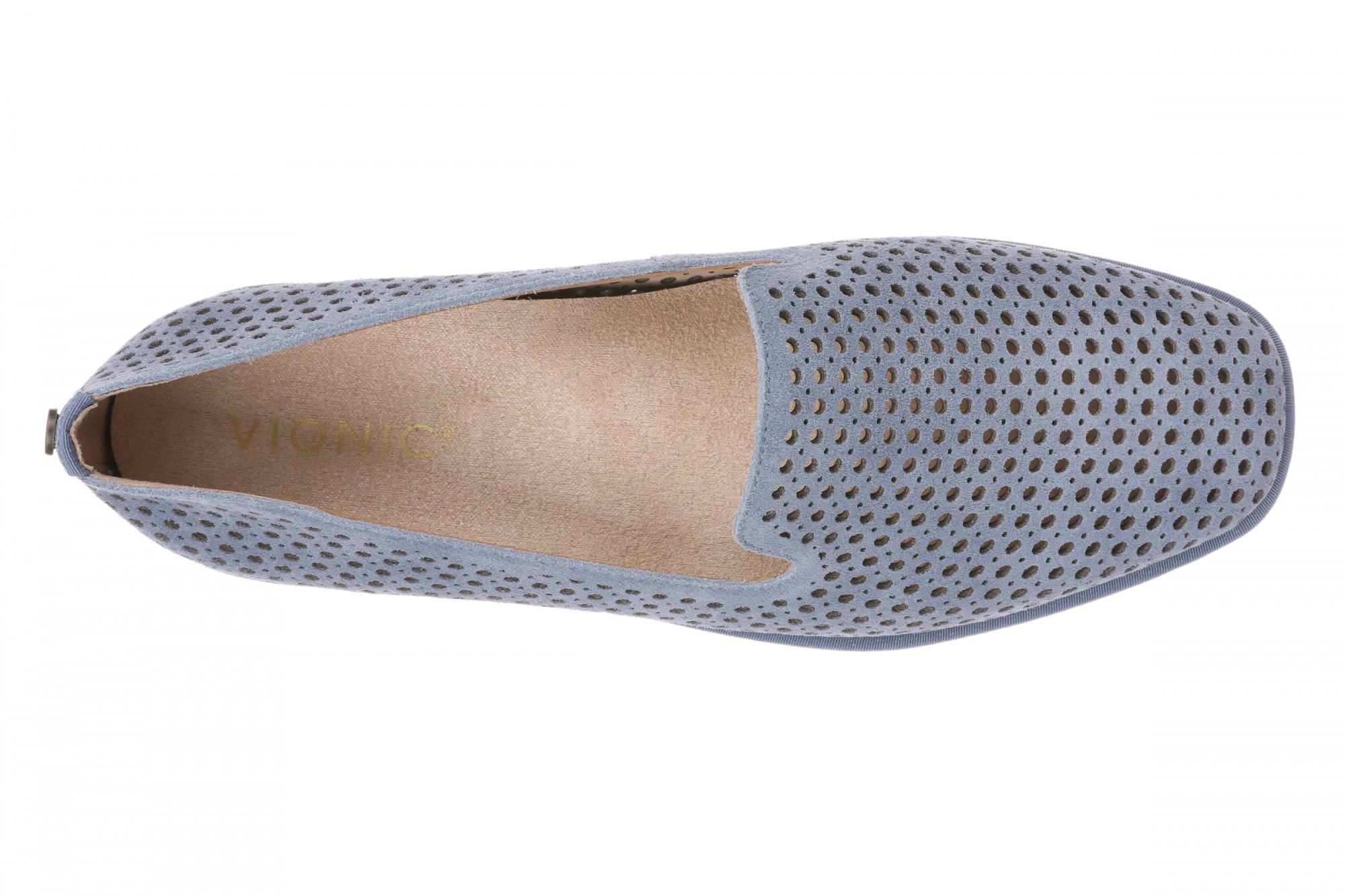 Vionic Willa 2.0 Women's Comfortable Orthotic Slip-On Loafers with Arch Support - Pacific Blue - Top