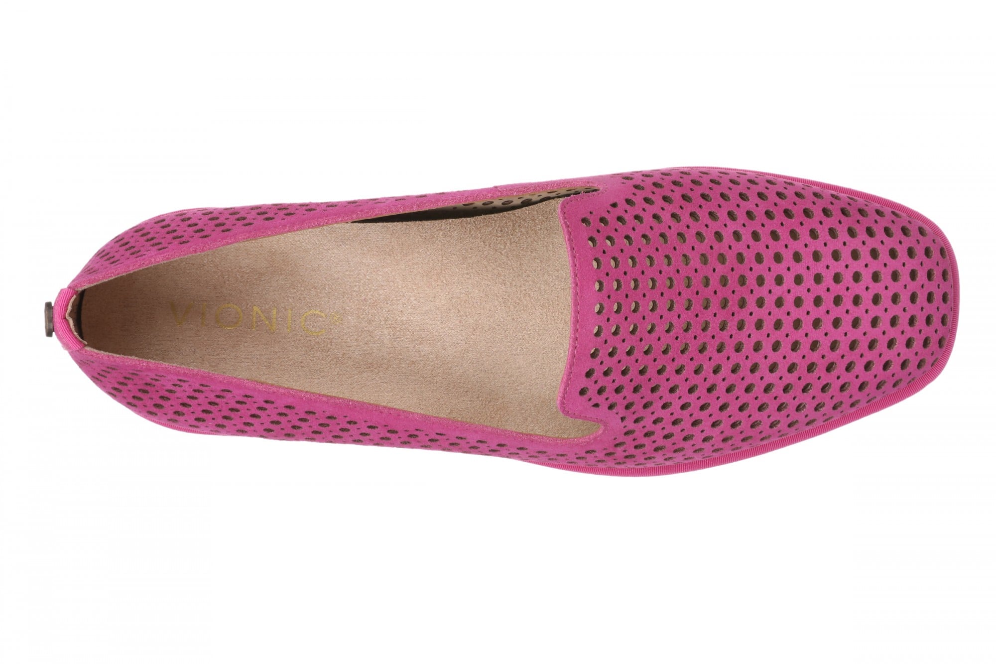 Vionic Willa 2.0 Women's Comfortable Orthotic Slip-On Loafers with Arch Support - Rose Violet - Top