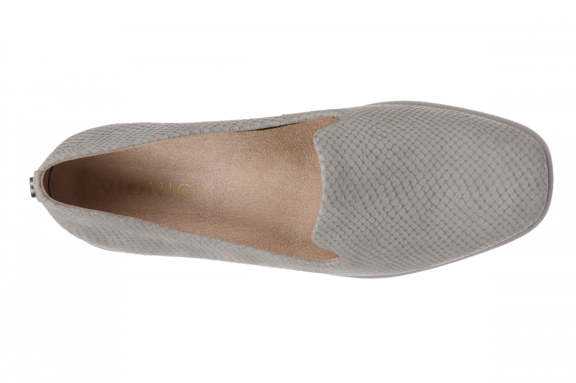 Vionic Willa 2.0 Women's Comfortable Orthotic Slip-On Loafers with Arch Support - Paloma Grey - Top