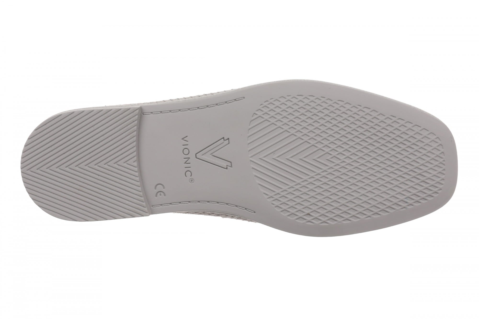 Vionic Willa 2.0 Women's Comfortable Orthotic Slip-On Loafers with Arch Support - Paloma Grey - Bottom