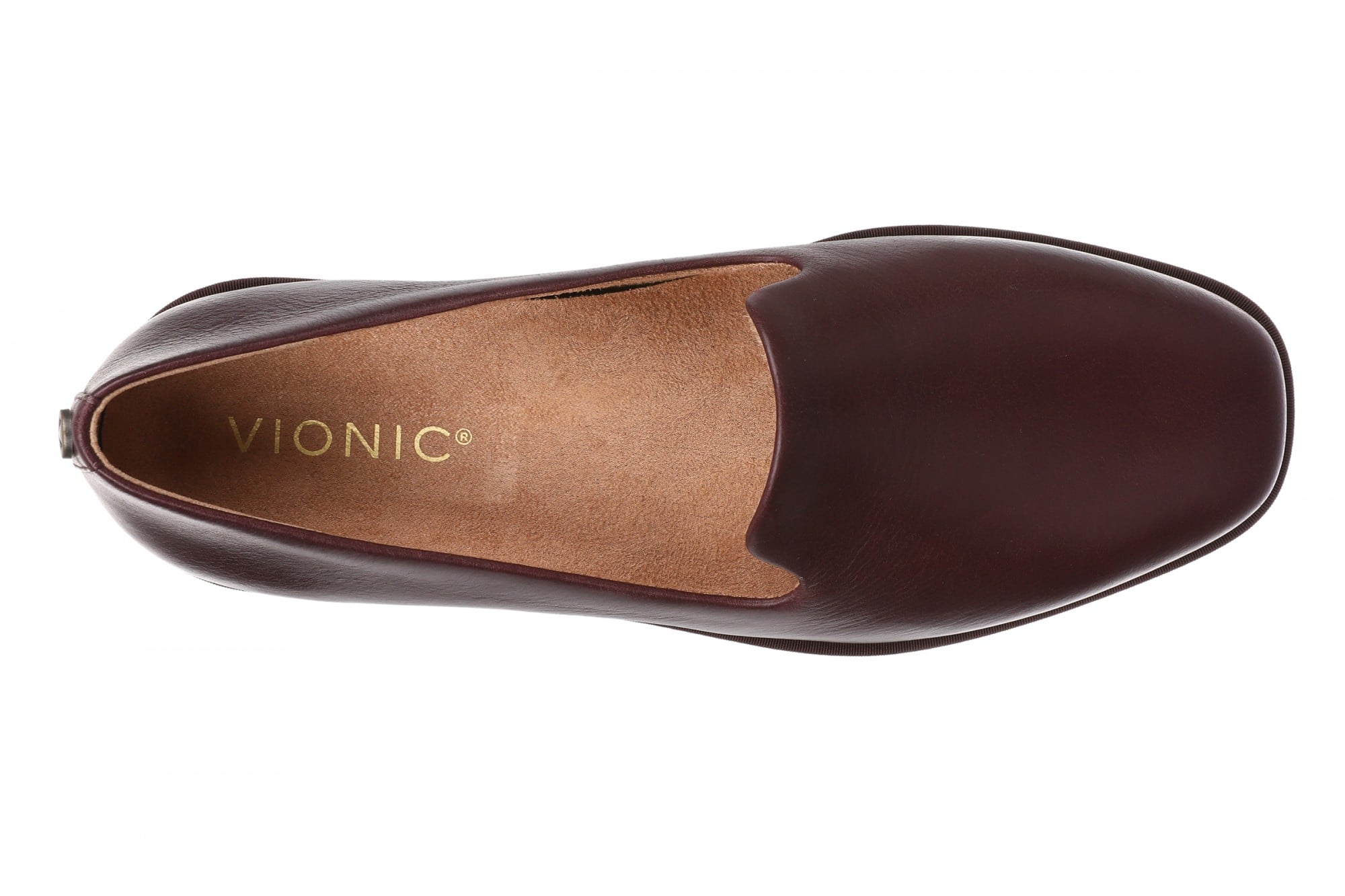 Vionic Willa 2.0 Women's Comfortable Orthotic Slip-On Loafers with Arch Support - Mulled Wine - Top