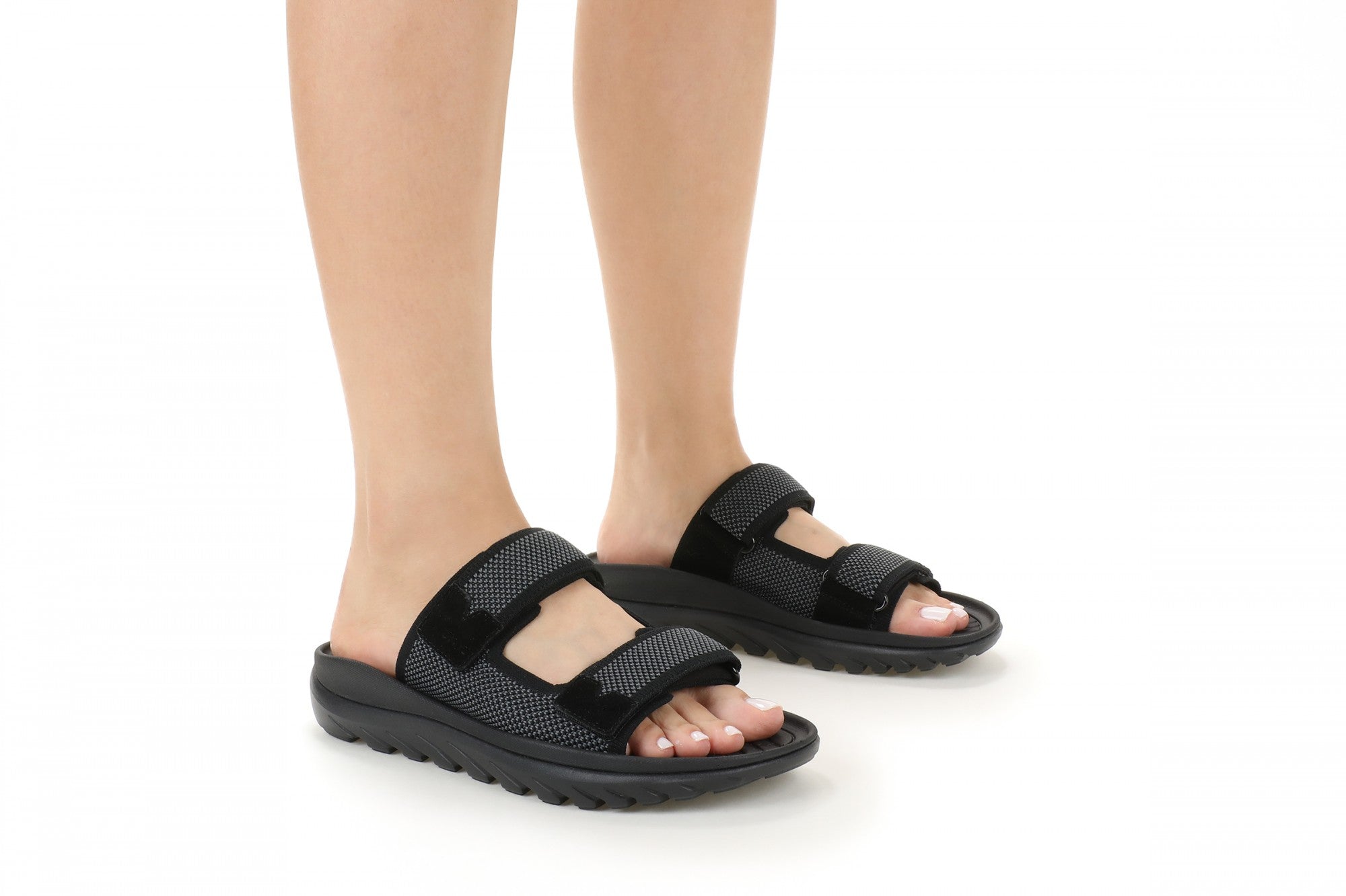 Vionic Hope Rx Women's Supportive Orthotic Slide Sandal with Arch Support - Black - Lifestyle