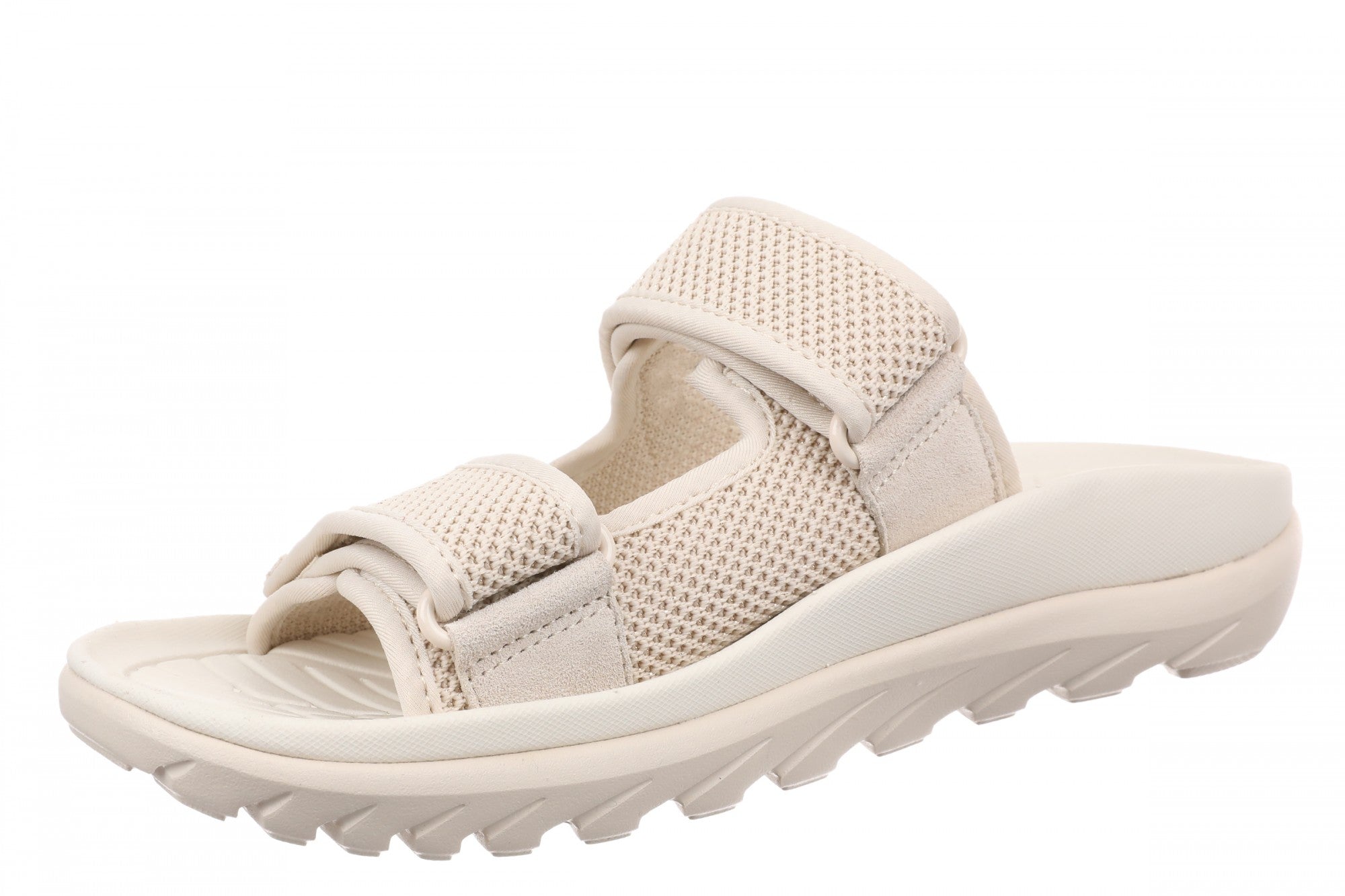 Vionic Hope Rx Women's Supportive Orthotic Slide Sandal with Arch Support - Parchment/gold - Left angle