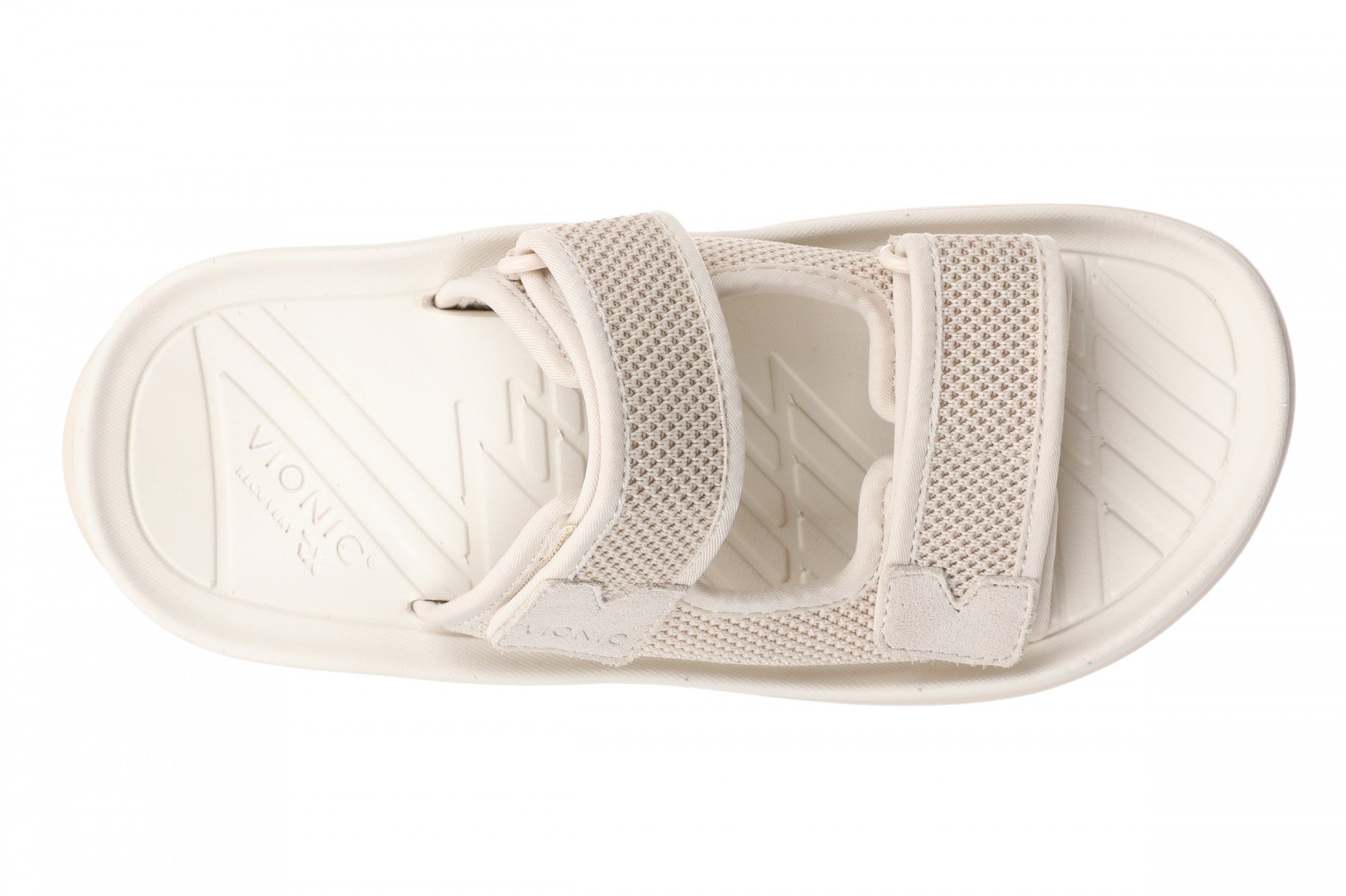Vionic Hope Rx Women's Supportive Orthotic Slide Sandal with Arch Support - Parchment/gold - Top