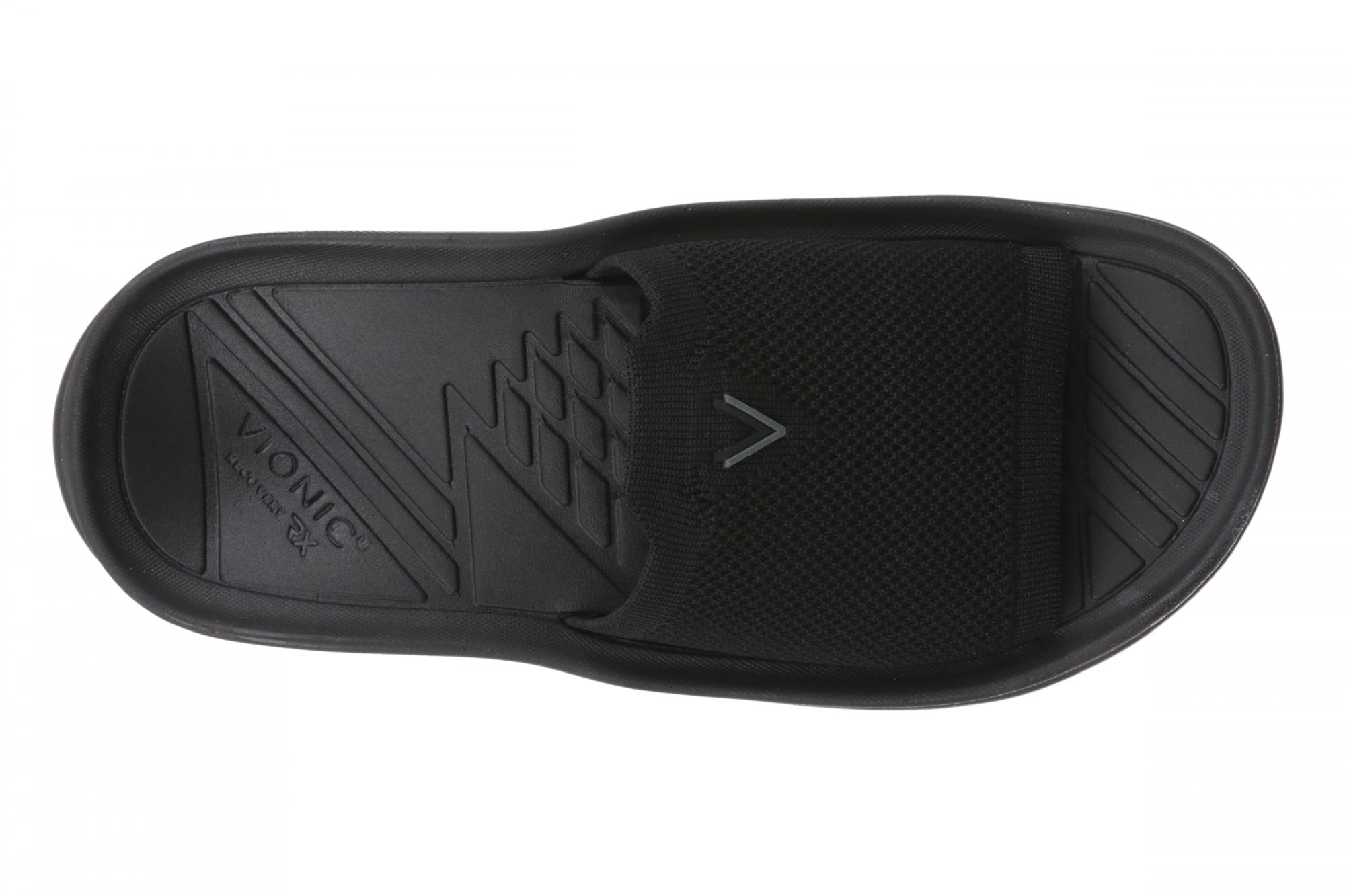 Vionic Haven RX Women's Recovery Slide Sandal - Orthotic Comfort & Arch Support Sandal - Black - Top