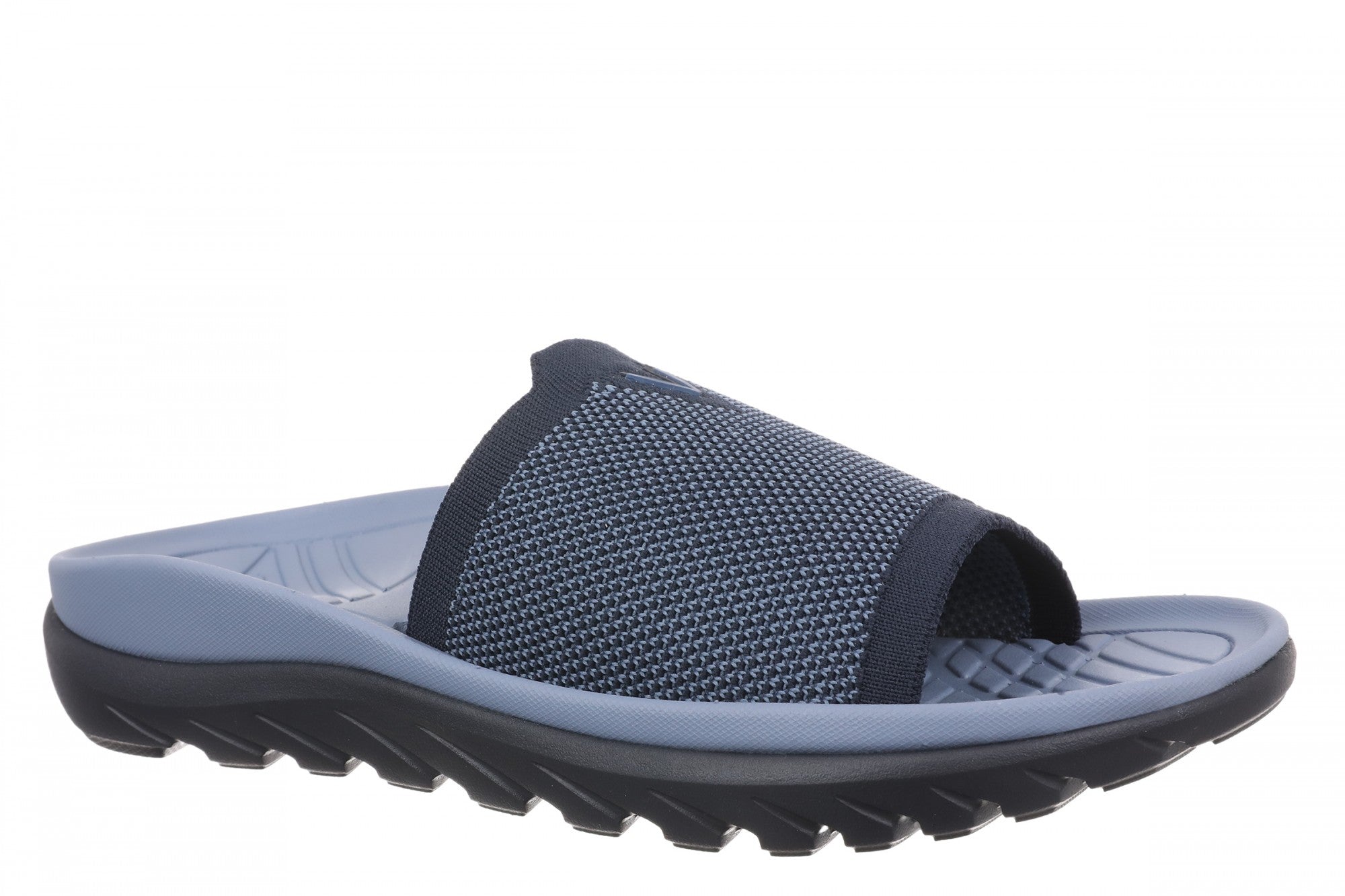 Vionic Haven RX Women's Recovery Slide Sandal - Orthotic Comfort & Arch Support Sandal in Navy Knit
