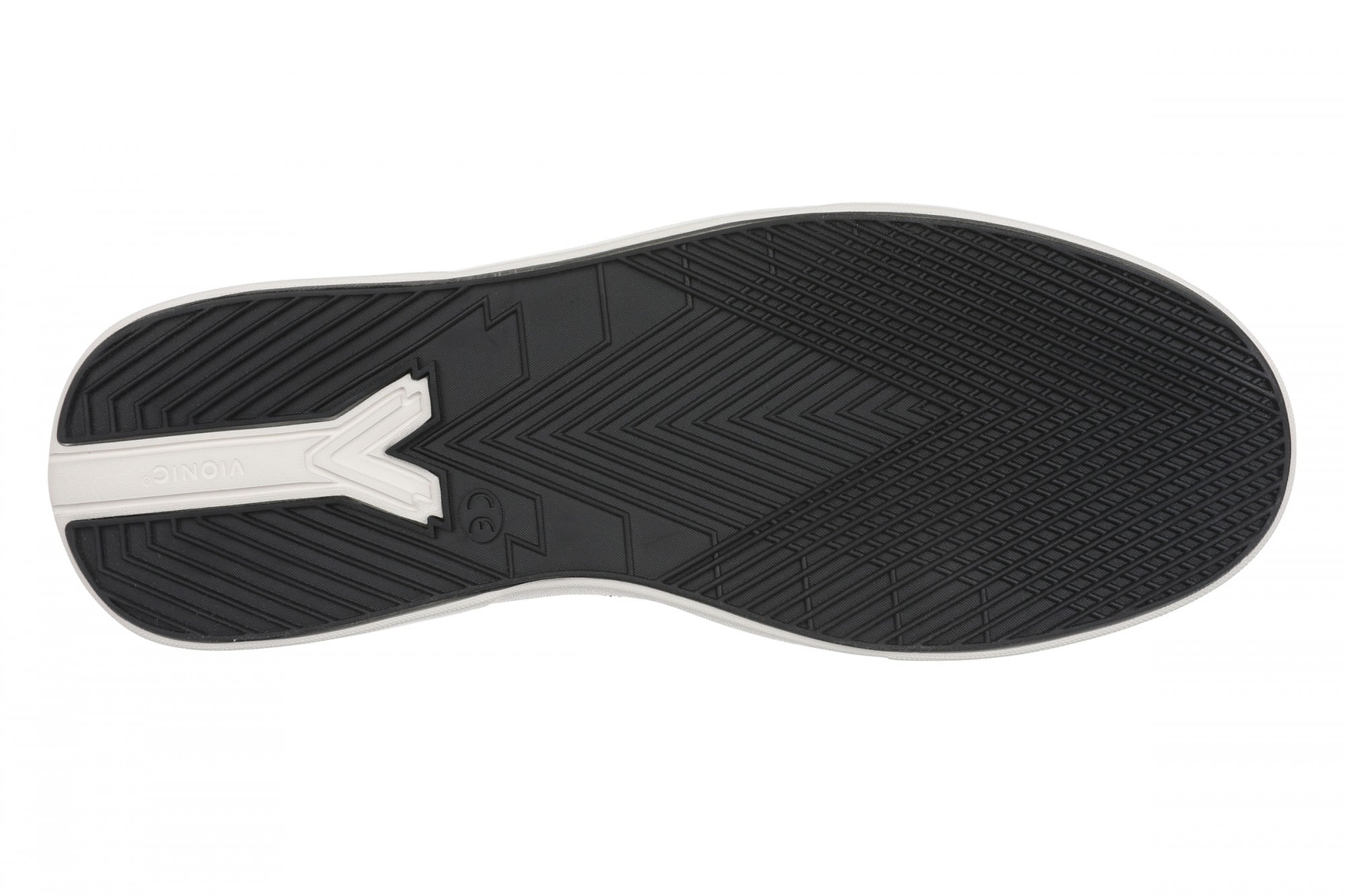 Vionic Carter Men's Slip-On Loafer Moc Shoe - Orthotic Arch Support Casual Comfort - Black - Bottom
