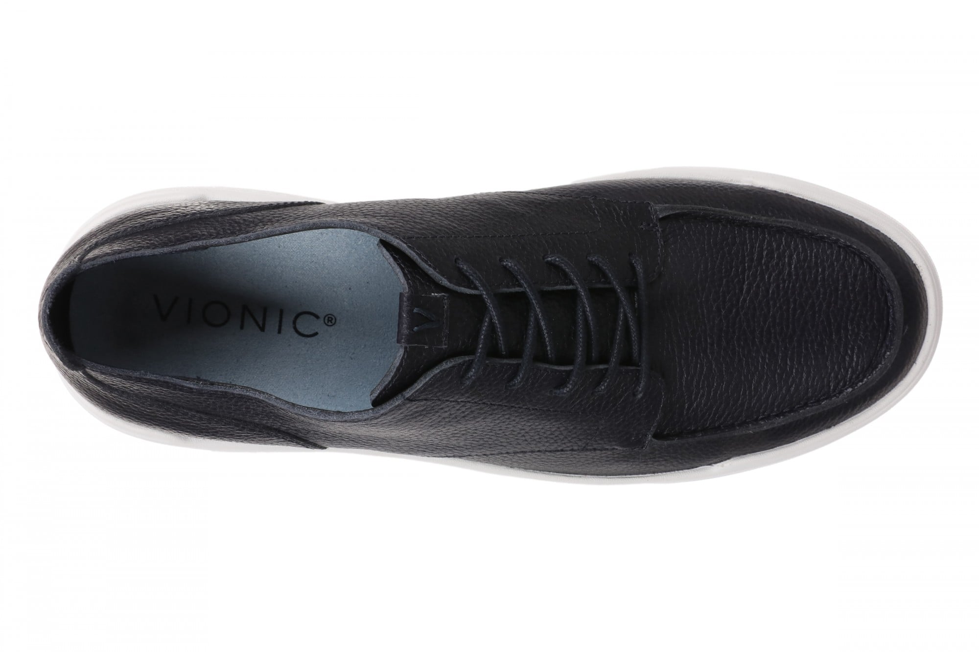 Vionic Carter Men's Slip-On Loafer Moc Shoe - Orthotic Arch Support Casual Comfort - Navy Blazer - Top