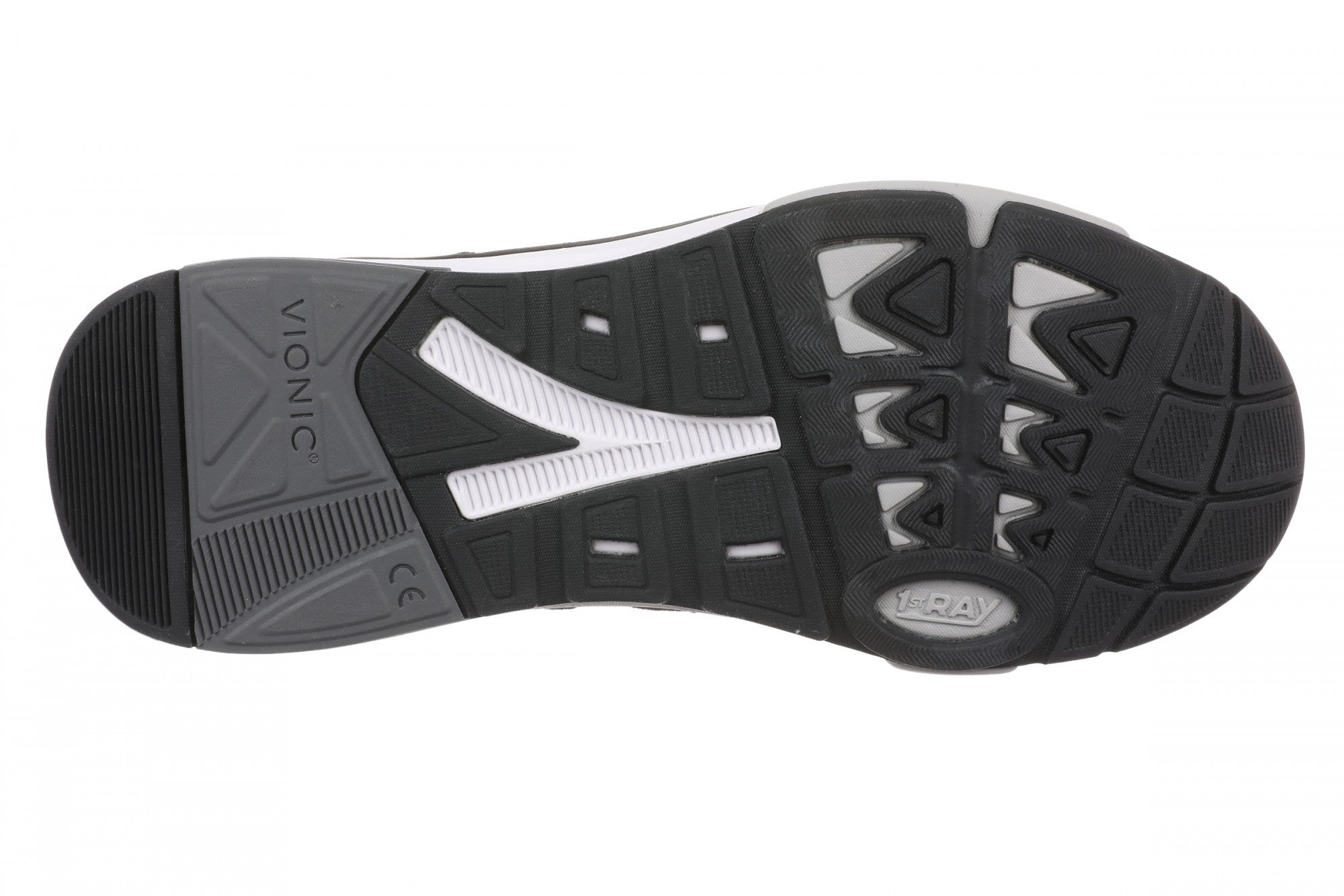 Vionic Walk Strider Knit - Men's Sneaker - Men's Comfortable Orthotic Arch Support Walking Sneakers - Black - Bottom