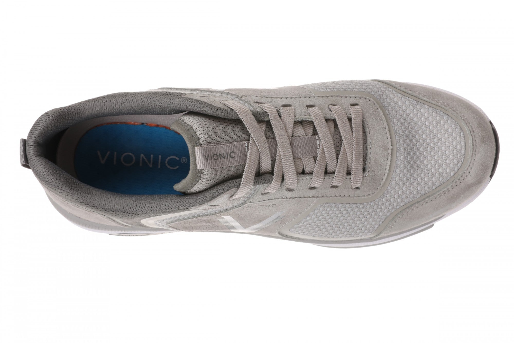 Vionic Walk Strider Knit - Men's Sneaker - Men's Comfortable Orthotic Arch Support Walking Sneakers - Paloma Grey - Top